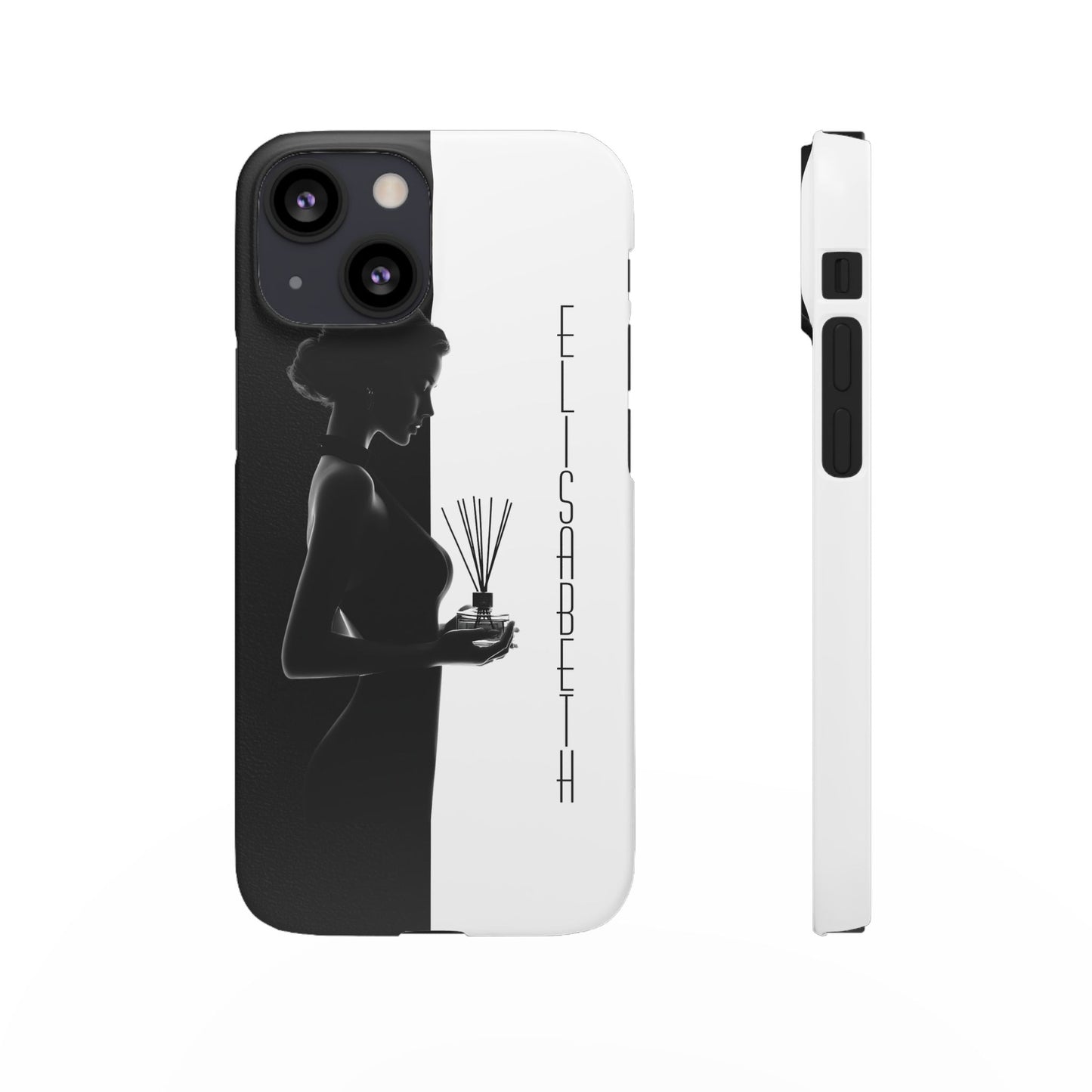 Custom Black and White Snap Case for Women Phone Cover for iPhone and Samsung