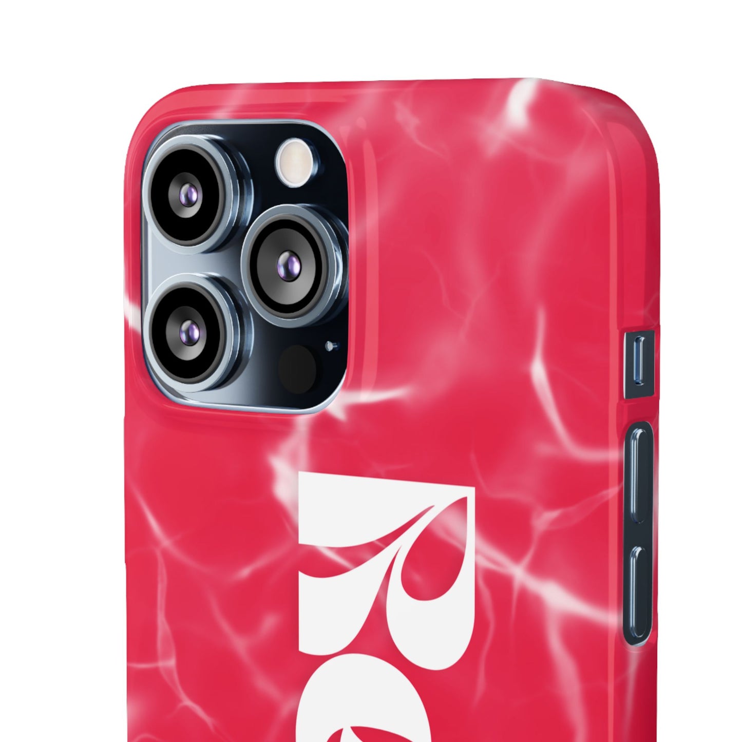 Vibrant Red Snap Case for iPhone, Trendy Phone Cover, Gift for Her, Summer Accessory, Stylish Tech Protection
