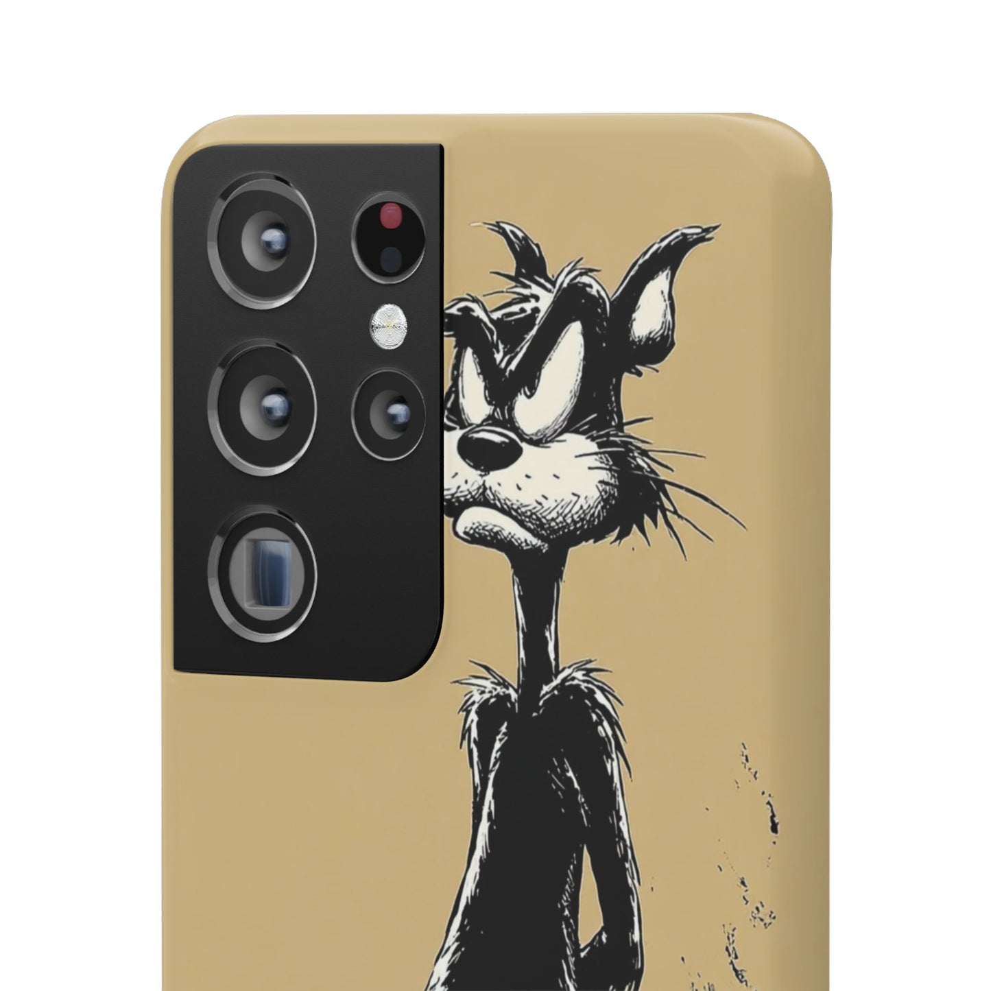 Whimsical Cartoon Snap Case, Fun Phone Cover, Unique Gift for Cat Lovers, Vibrant Art Case, Ideal for Birthdays