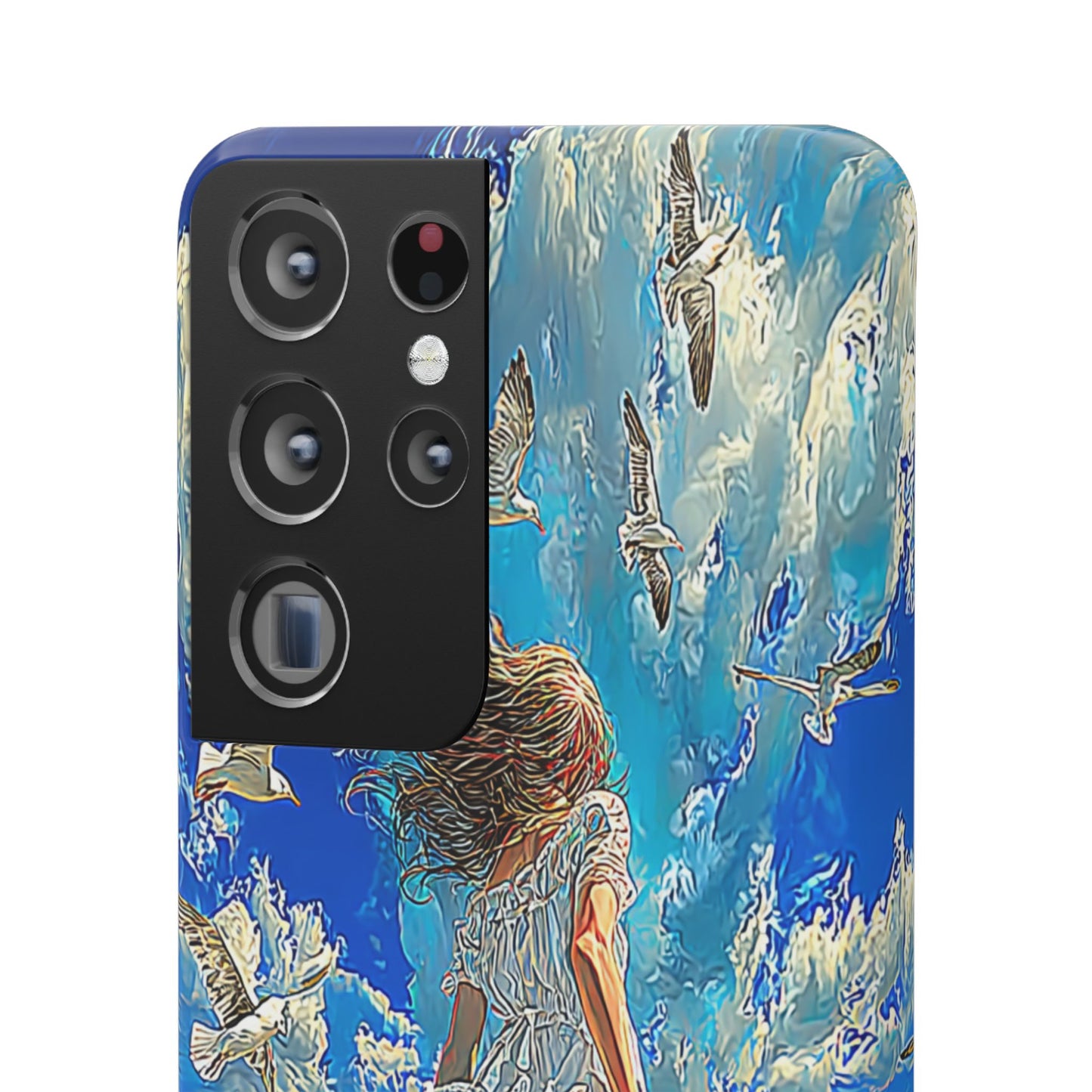 Dreamy Seaside Snap Case, Ocean Waves Phone Cover, Summer Vibe Gift, Cute Aesthetic Accessory, Beach Lover Case