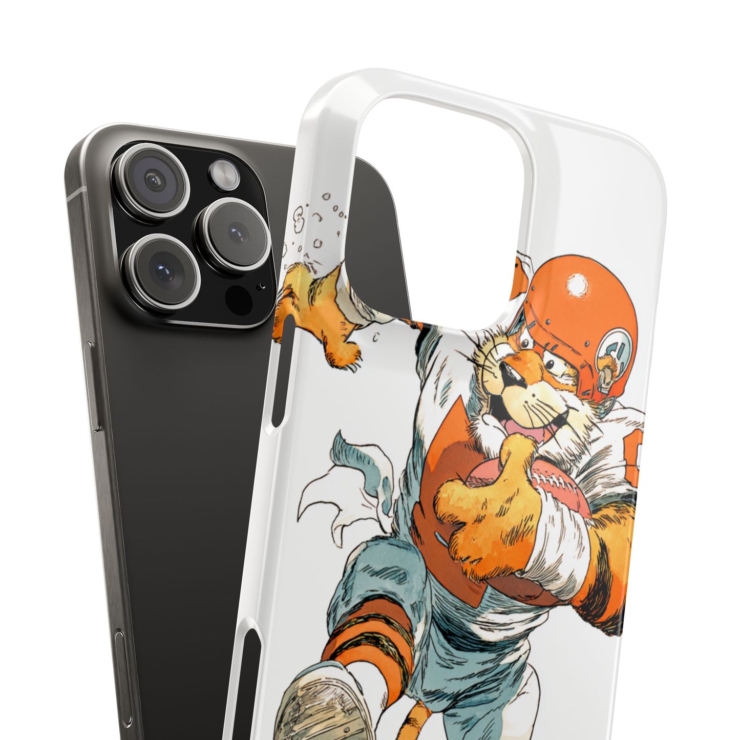 Cincinnati Bengals Snap Cases, Football Fans Phone Case, Tiger Cartoon Art Design, Football Lover Gift, Protective Phone Cover