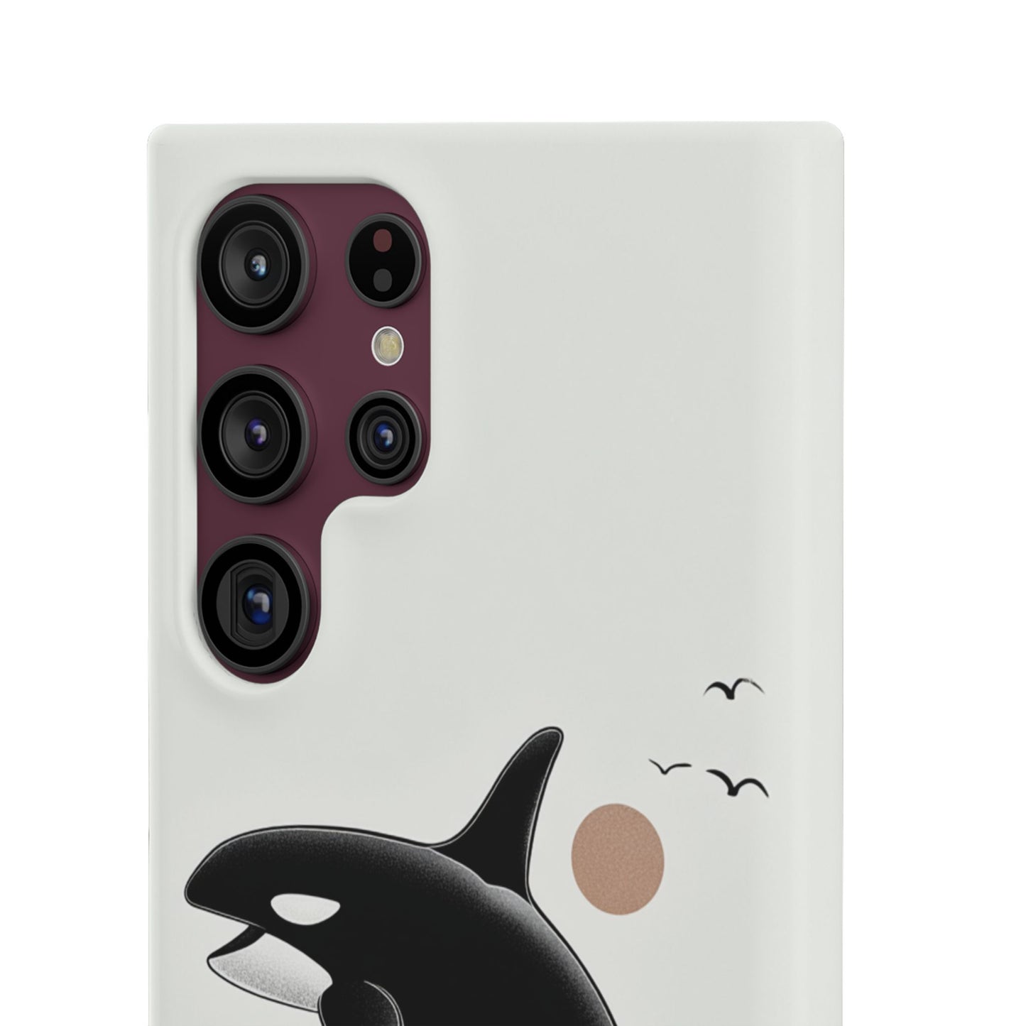 Whale Splash Phone Case | Ocean Lover Gift, Marine Art, Snap Cases, Cute Whale Design, Custom Phone Accessories