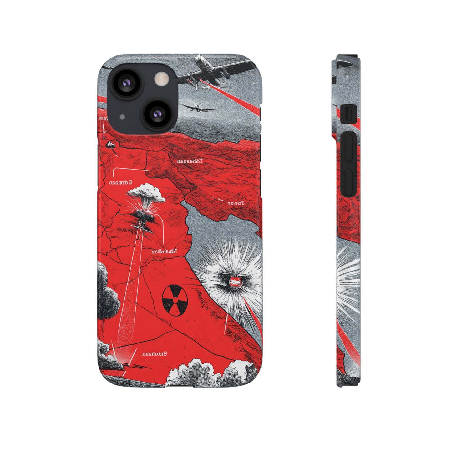 Bold Graphic Snap Case with Dramatic Design, Unique Phone Cover, Artistic Protection for iPhone, Trendy Gadget Gift, Edgy Tech Accessory
