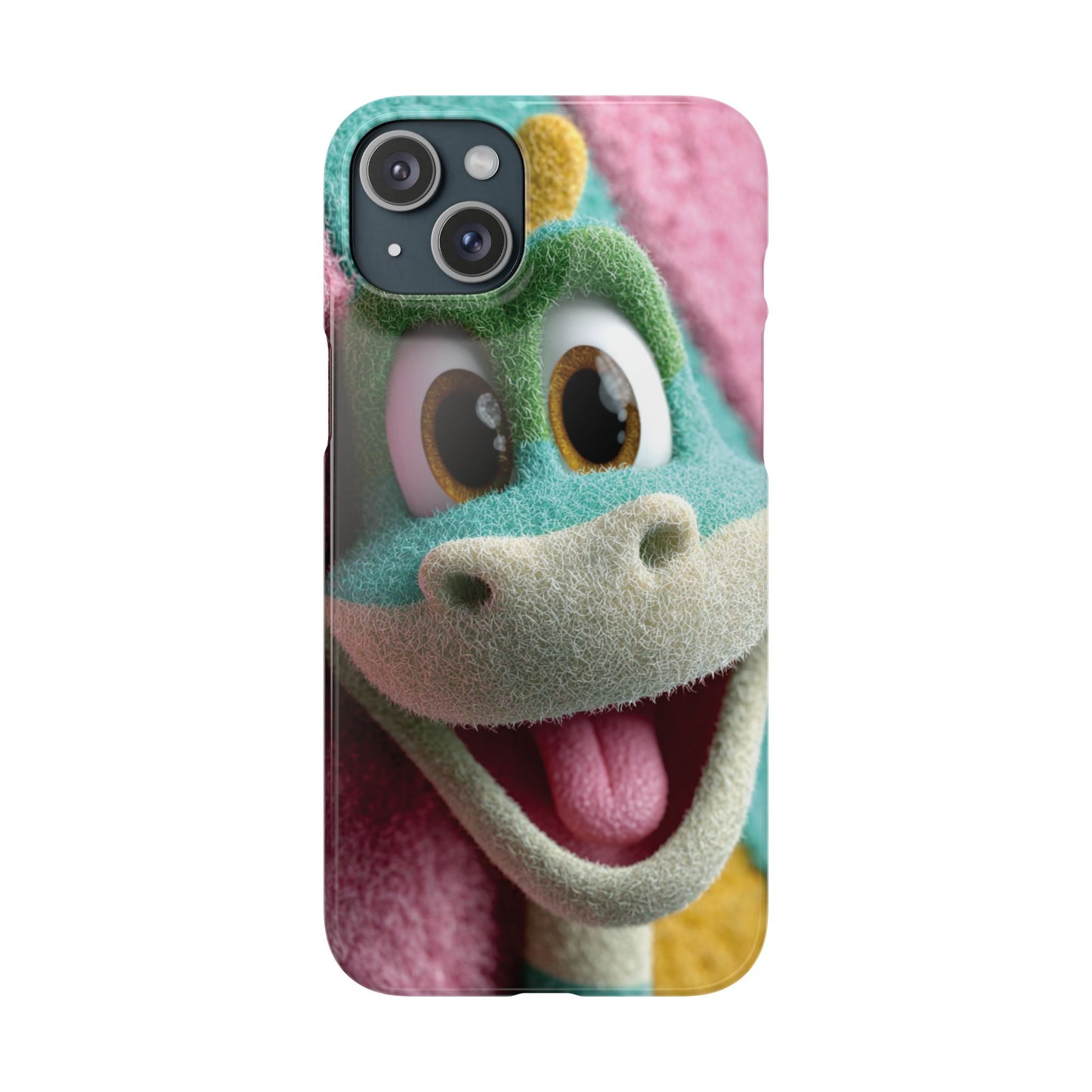 Fun Dino Snap Case for Kids | Cute Phone Cover | Colorful Mobile Accessory | Birthday Gift | Child's Tech Style
