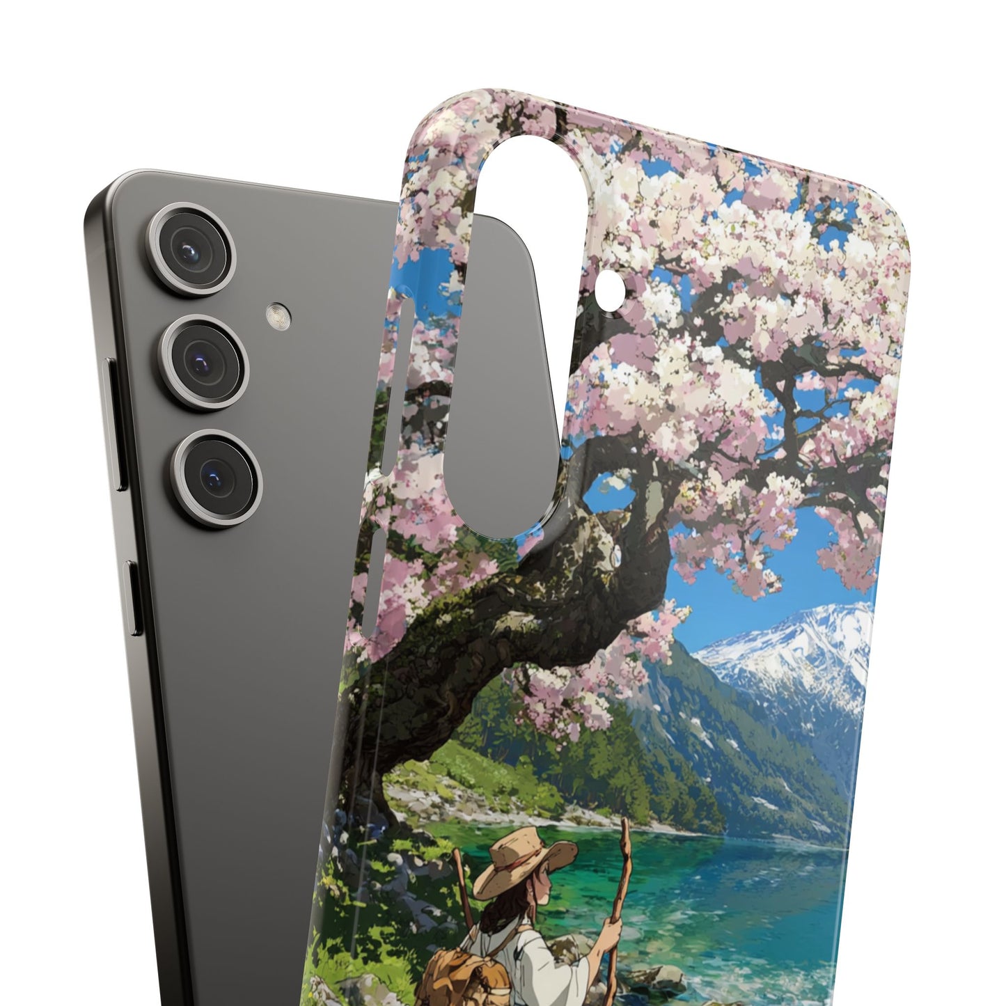 Nature-Inspired Snap Cases for Phone Protection, Floral Phone Covers, Cherry Blossom Aesthetic, Gifts for Nature Lovers, Spring Accessories