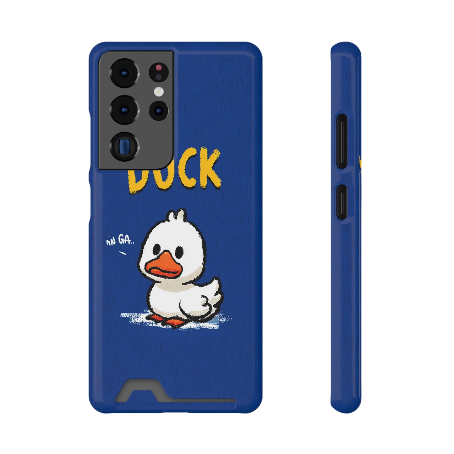 Cute Duck Phone Case with Card Holder | Stylish Cell Accessory for Animal Lovers, Gifts for Kids, Birthday, Everyday Use