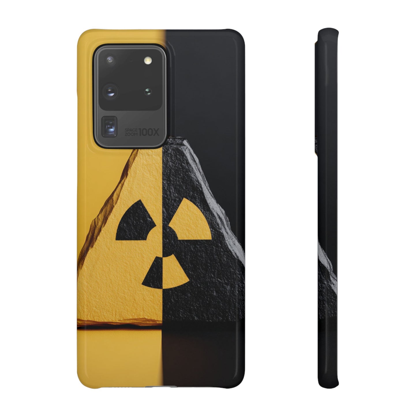 Bold Graphic Snap Case, Radiation Symbol Phone Cover, Trendy Phone Accessory, Unique Gift for Tech Lovers, Stylish Mobile Case