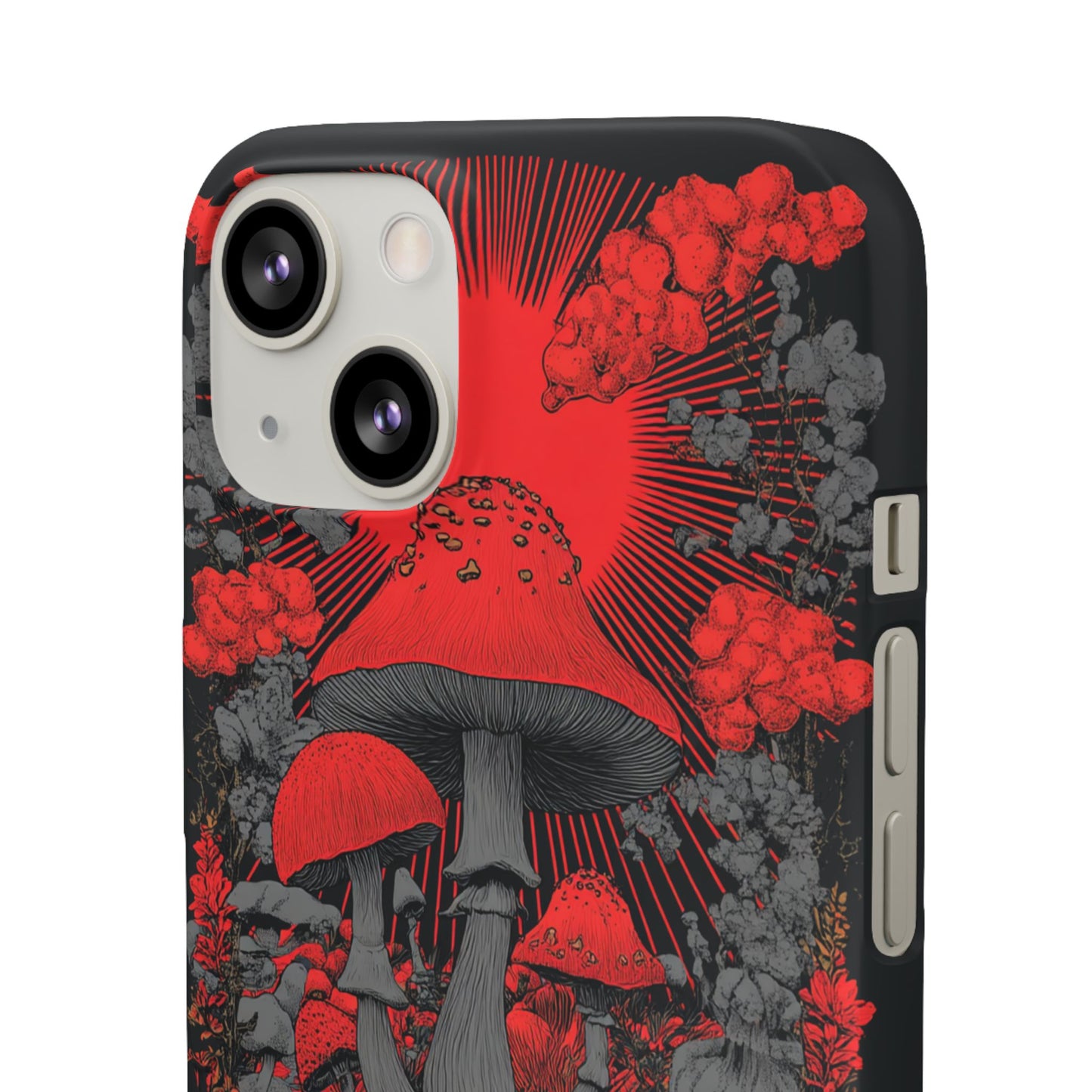 Fantasy Mushroom Snap Case Custom Phone Cover for iPhone and Samsung Mate and Glossy Avvialable