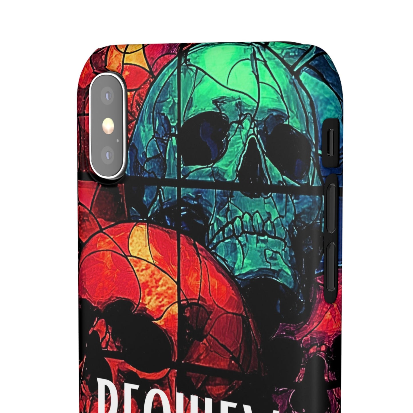 Halloween Custom Requiem Skull Snap Case Phone Cover for iPhone and Samsung