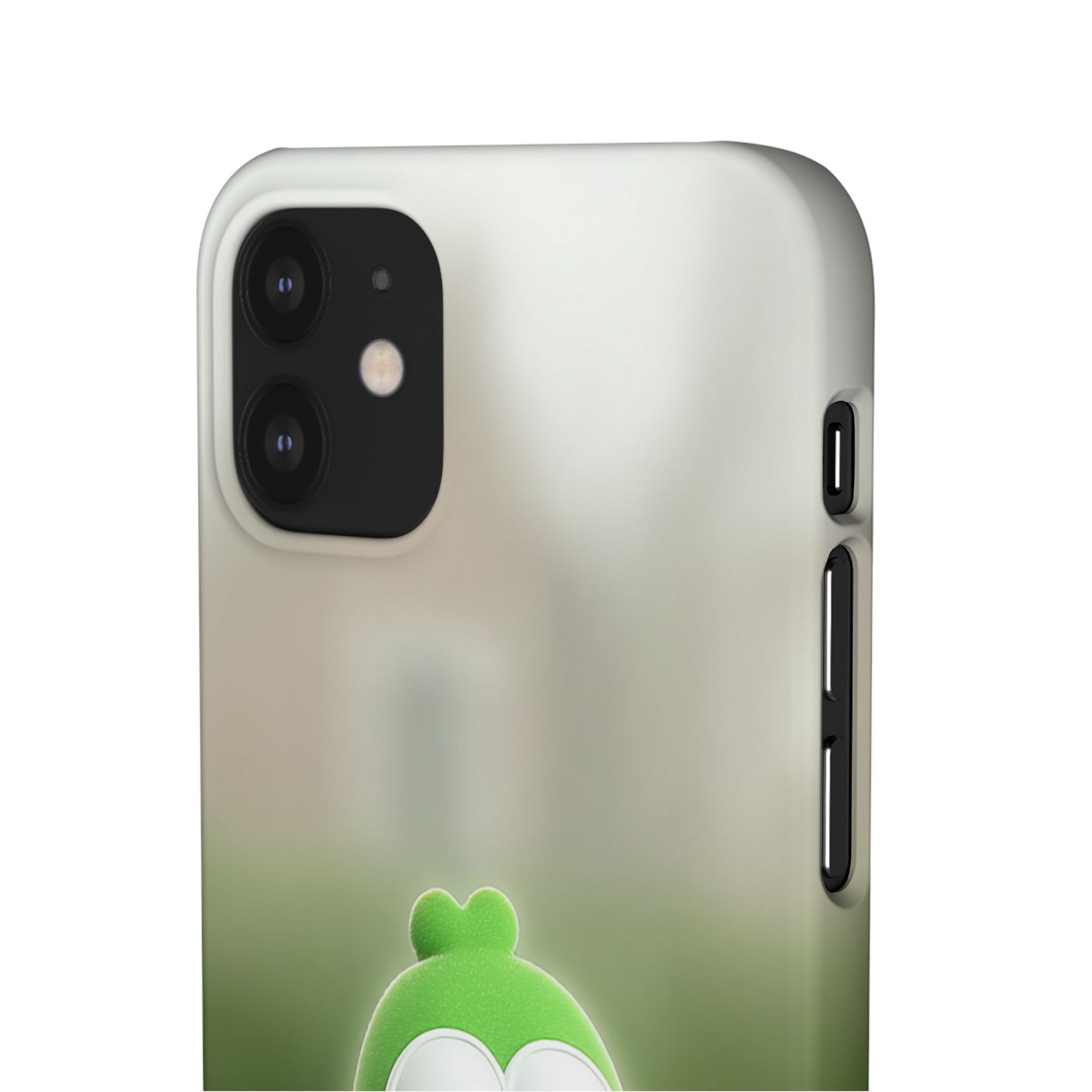 Cute Green Creature Phone Case, Snap Cases, Green Monster Phone Cover, Fun Phone Accessory, Playful Gift for Kids