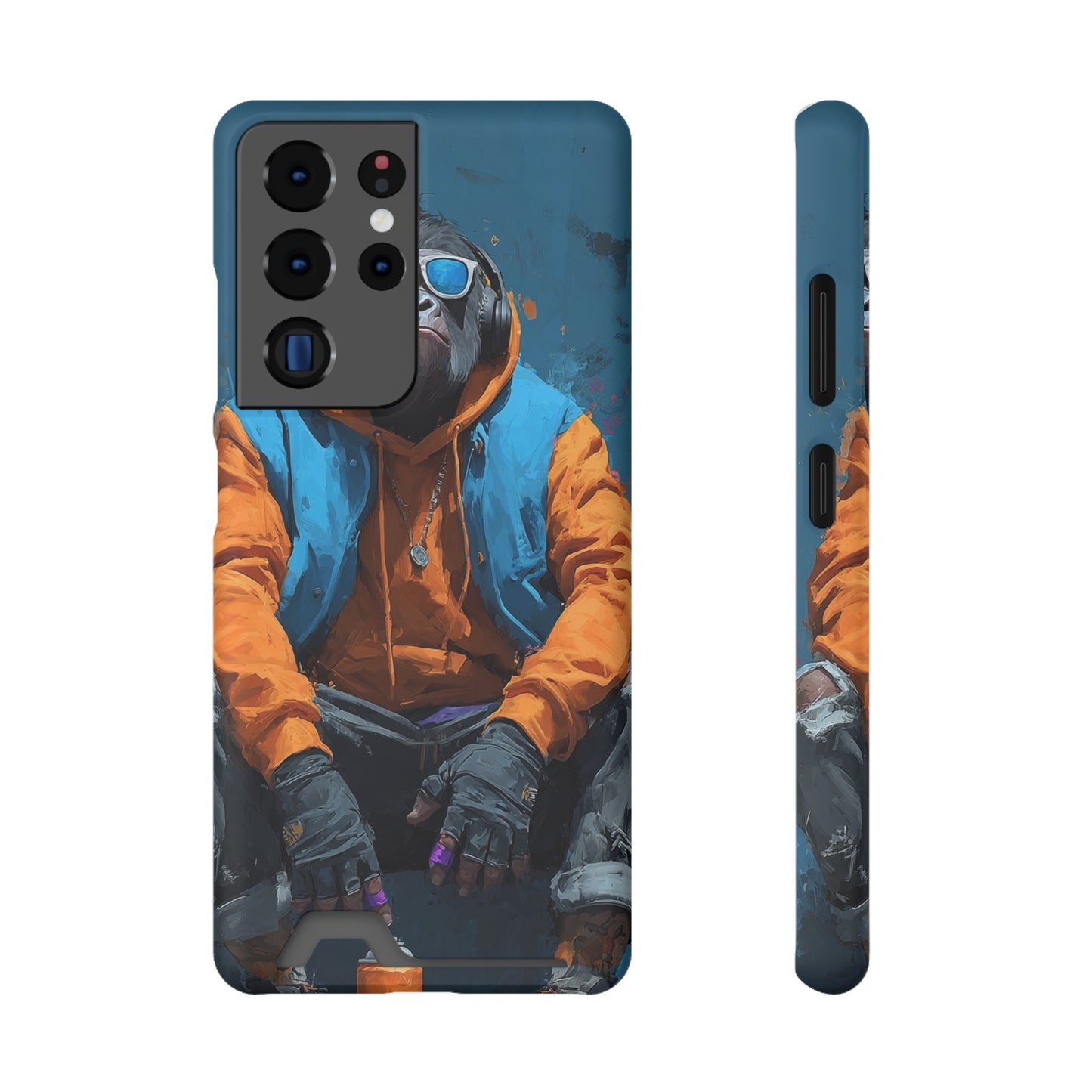 Trendy Phone Case with Card Holder, Stylish Smartphone Protector, Unique Gift for Teens, Graphic Phone Cover, Cool Accessories