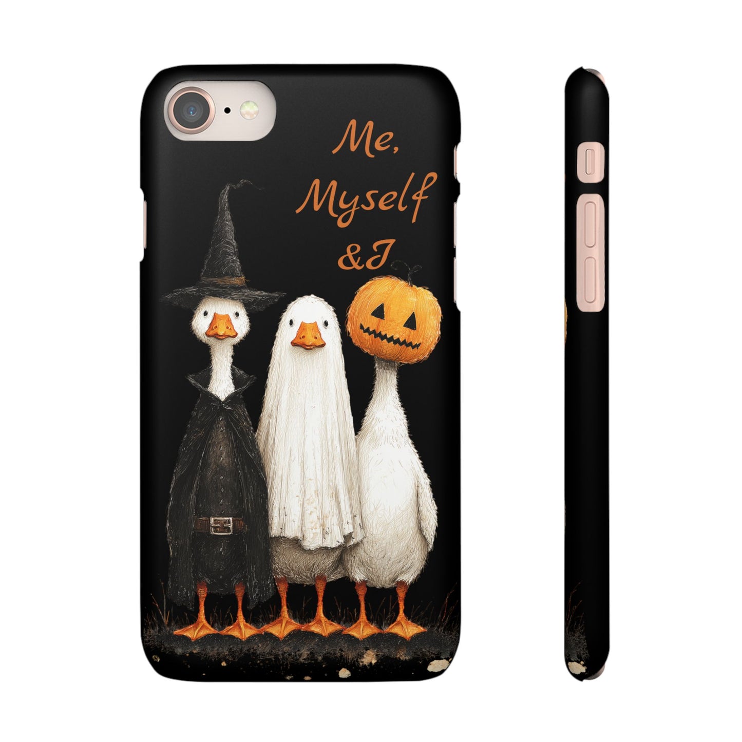 Halloween Goose Snap Case, Funny Goose Phone Case, Fall Accessories, Cute Halloween Gift, Me Myself & I Design