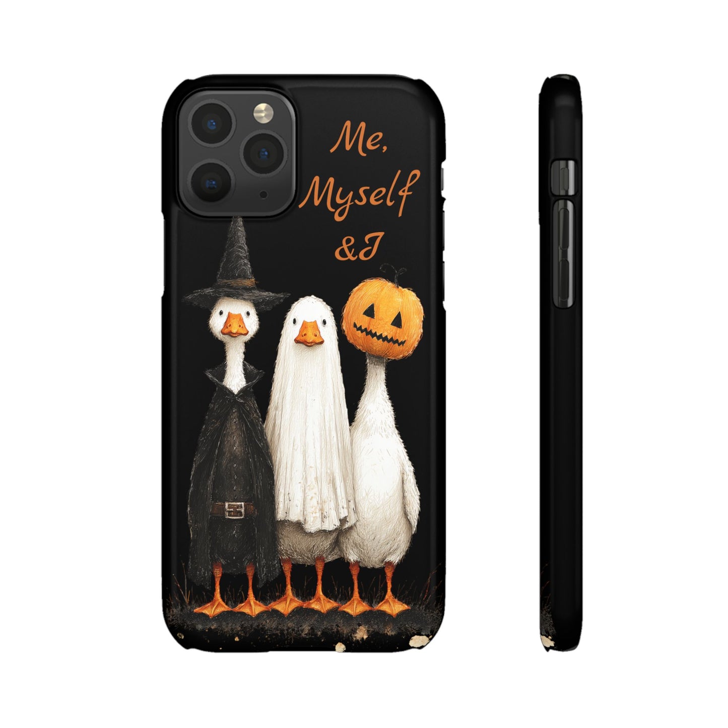 Halloween Goose Snap Case, Funny Goose Phone Case, Fall Accessories, Cute Halloween Gift, Me Myself & I Design