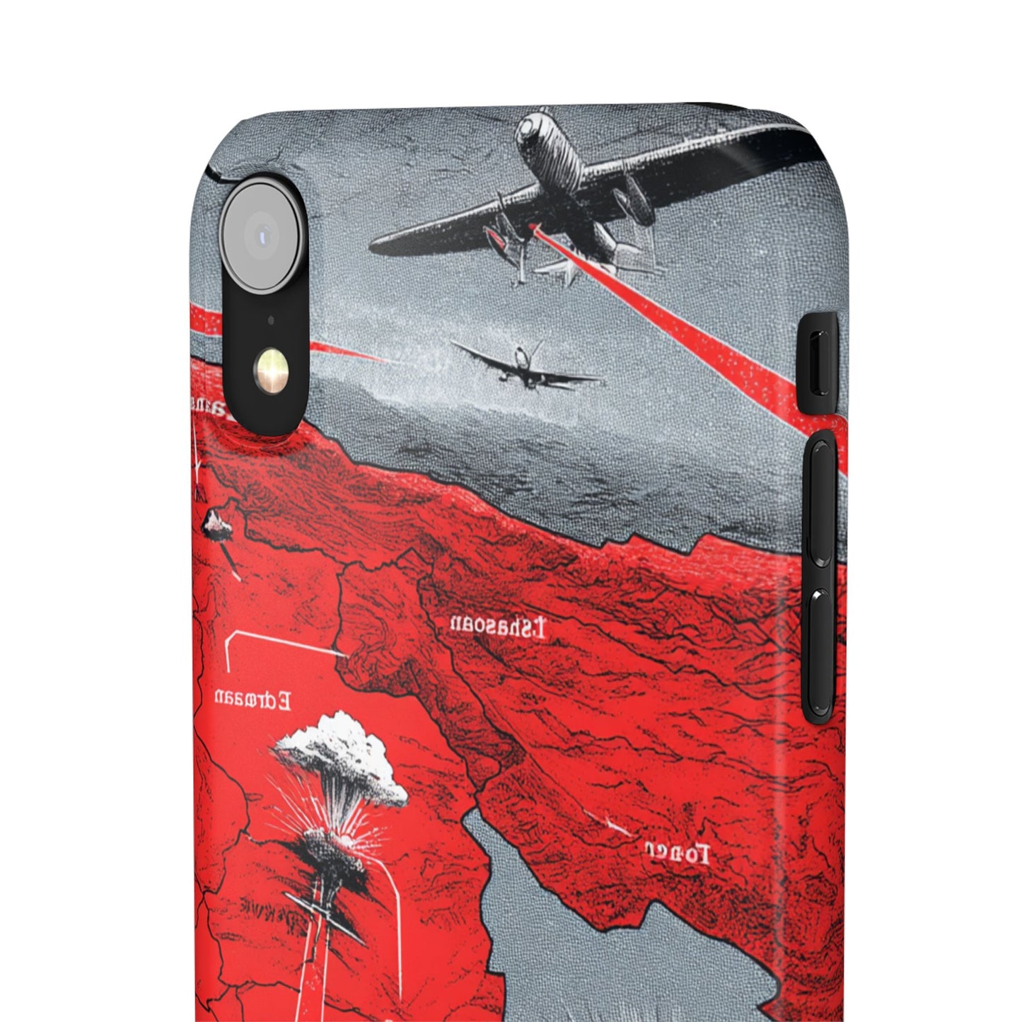 Bold Graphic Snap Case with Dramatic Design, Unique Phone Cover, Artistic Protection for iPhone, Trendy Gadget Gift, Edgy Tech Accessory