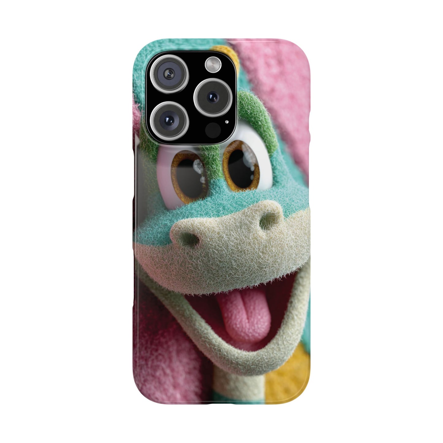 Fun Dino Snap Case for Kids | Cute Phone Cover | Colorful Mobile Accessory | Birthday Gift | Child's Tech Style