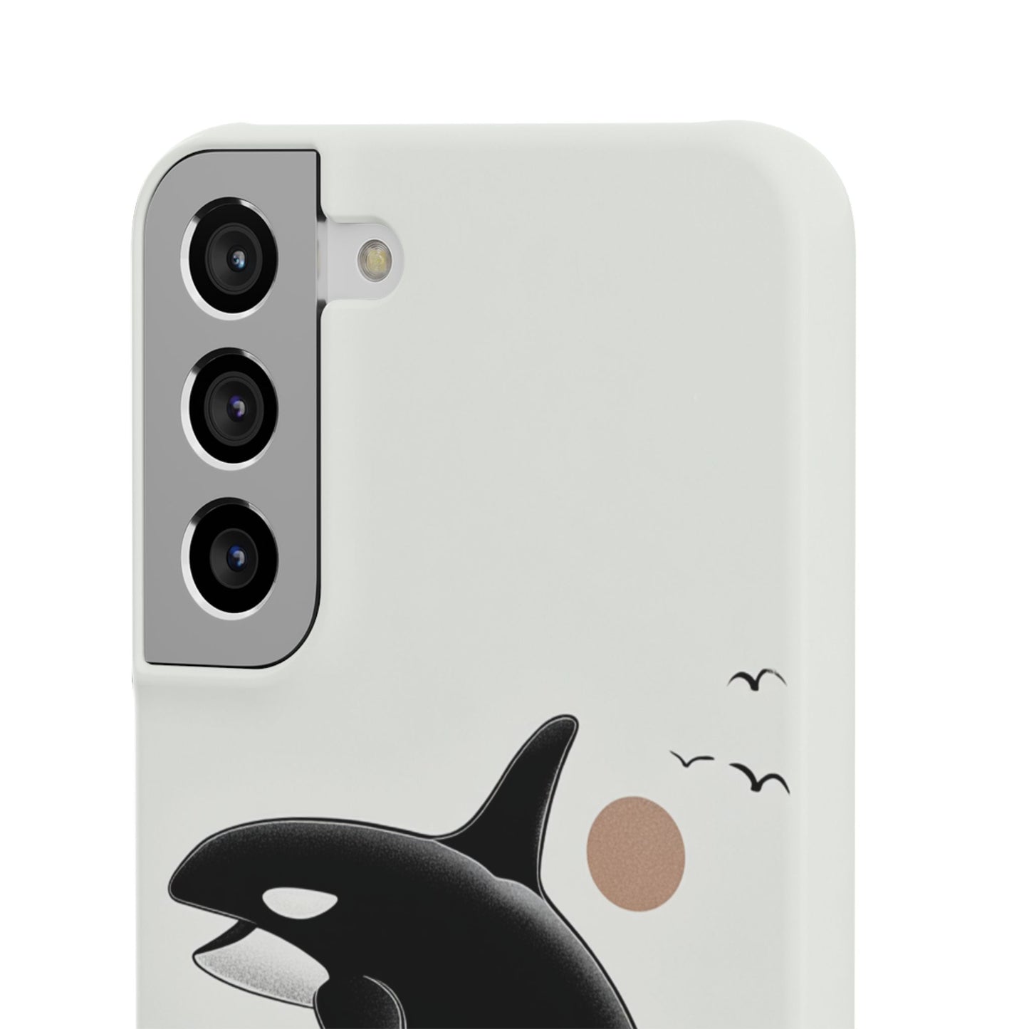 Whale Splash Phone Case | Ocean Lover Gift, Marine Art, Snap Cases, Cute Whale Design, Custom Phone Accessories