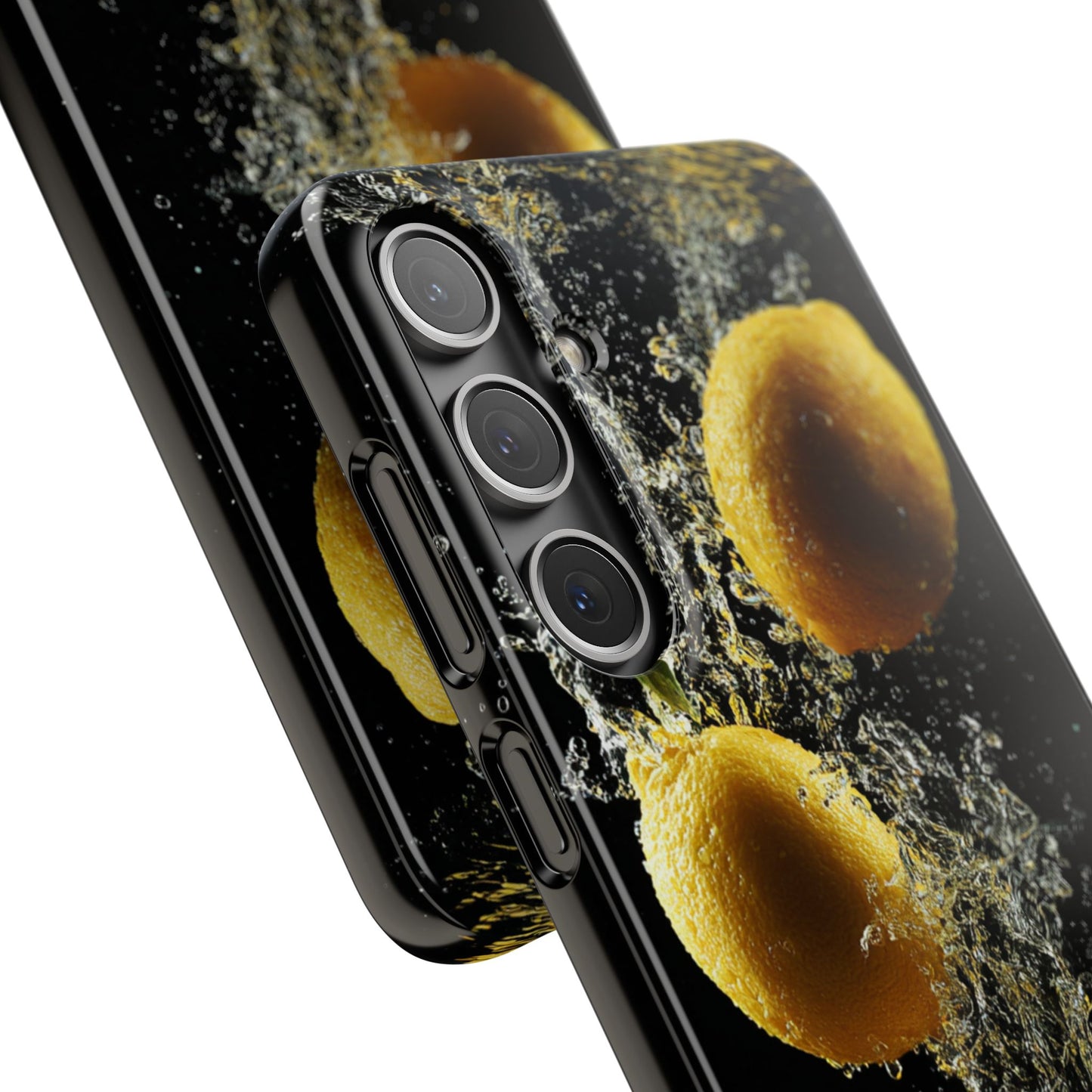 Lemon Splash Phone Case - Vibrant Snap Case, Fruit Lover Gift, Summer Vibes, Kitchen Decor, Unique Phone Accessories