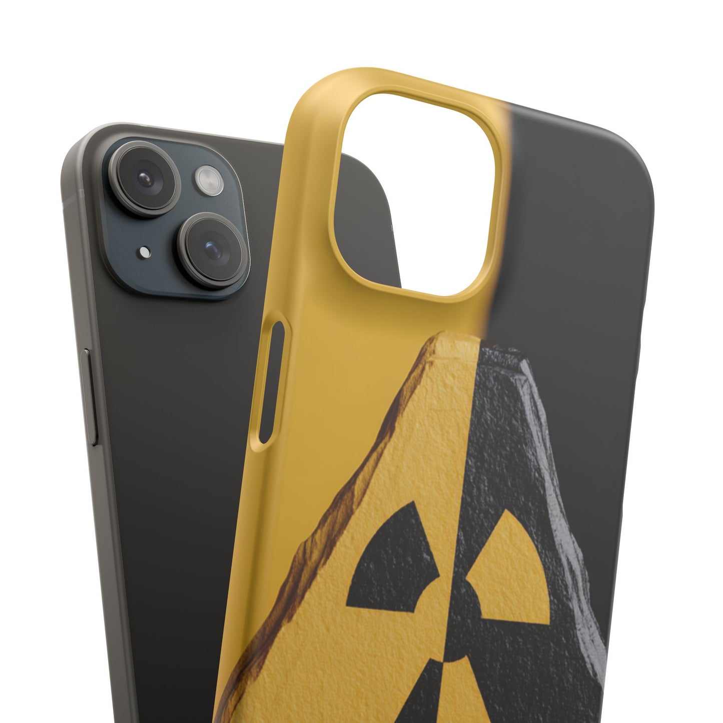 Bold Graphic Snap Case, Radiation Symbol Phone Cover, Trendy Phone Accessory, Unique Gift for Tech Lovers, Stylish Mobile Case