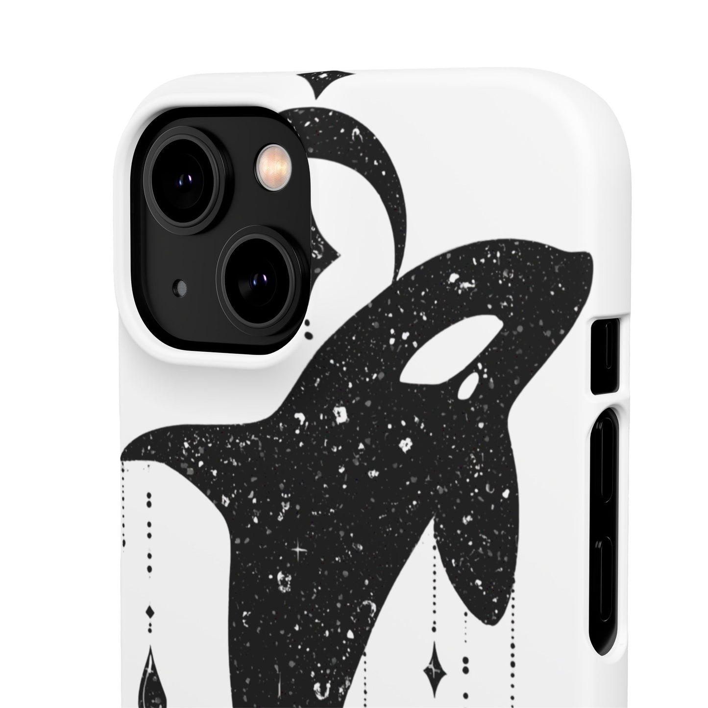 Celestial Orca Snap Case | Phone Cover, Whale Lover Gift, Cosmic Decor, Unique Art, Ocean Vibe