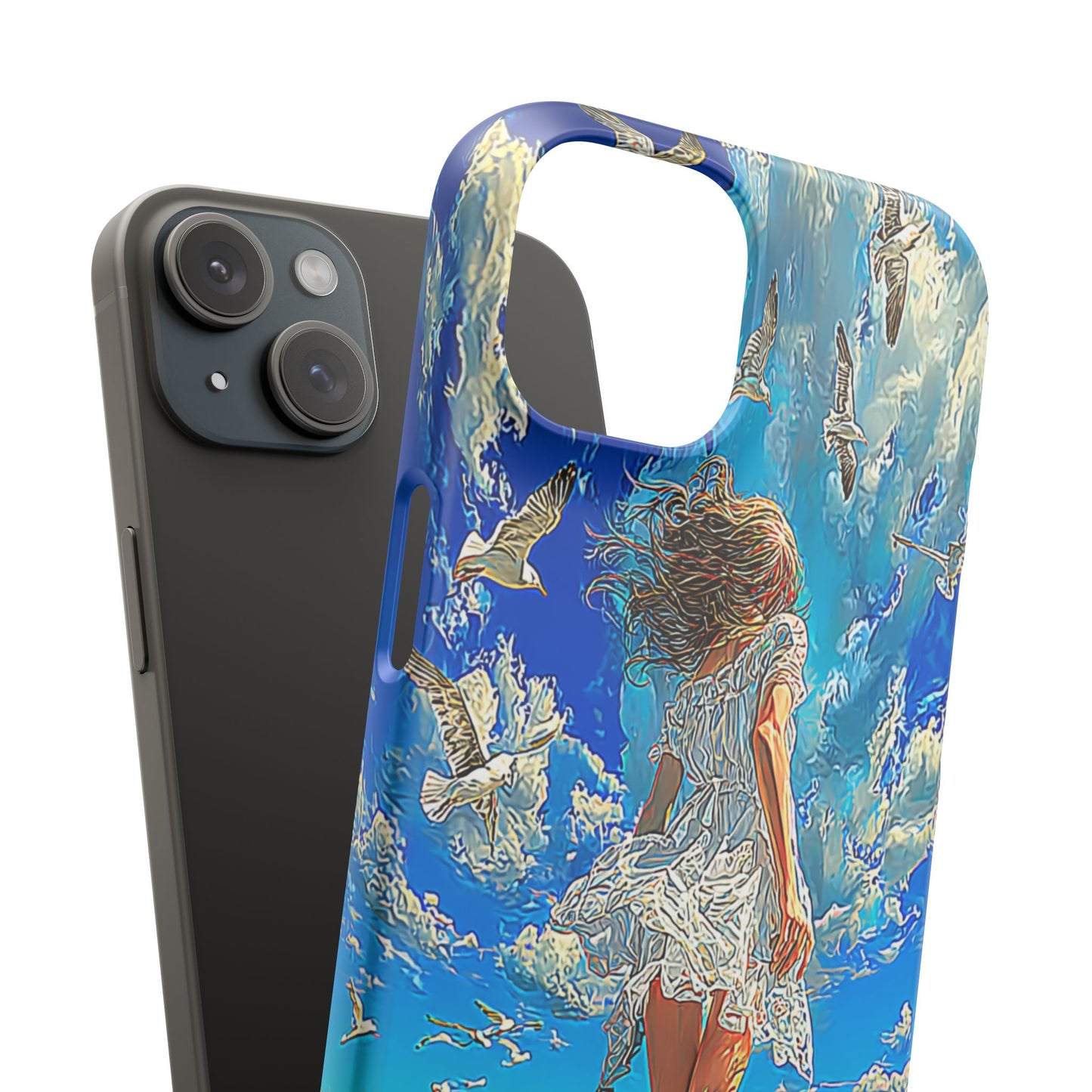 Dreamy Seaside Snap Case, Ocean Waves Phone Cover, Summer Vibe Gift, Cute Aesthetic Accessory, Beach Lover Case