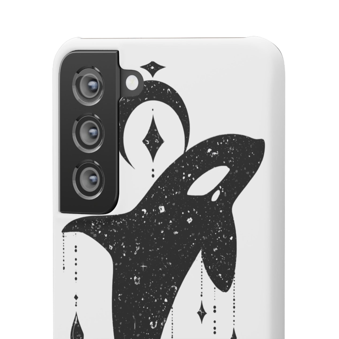 Celestial Orca Snap Case | Phone Cover, Whale Lover Gift, Cosmic Decor, Unique Art, Ocean Vibe