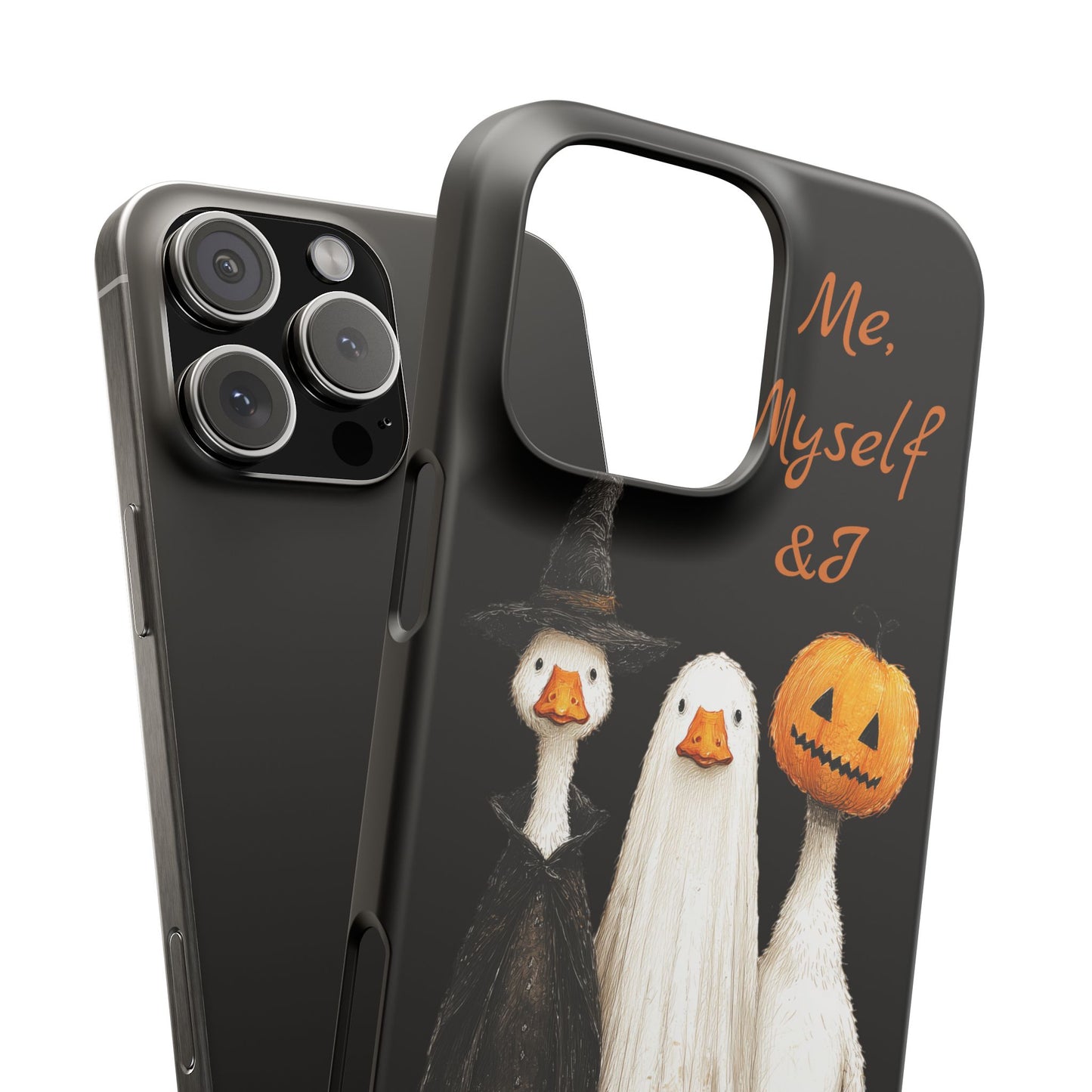 Halloween Goose Snap Case, Funny Goose Phone Case, Fall Accessories, Cute Halloween Gift, Me Myself & I Design