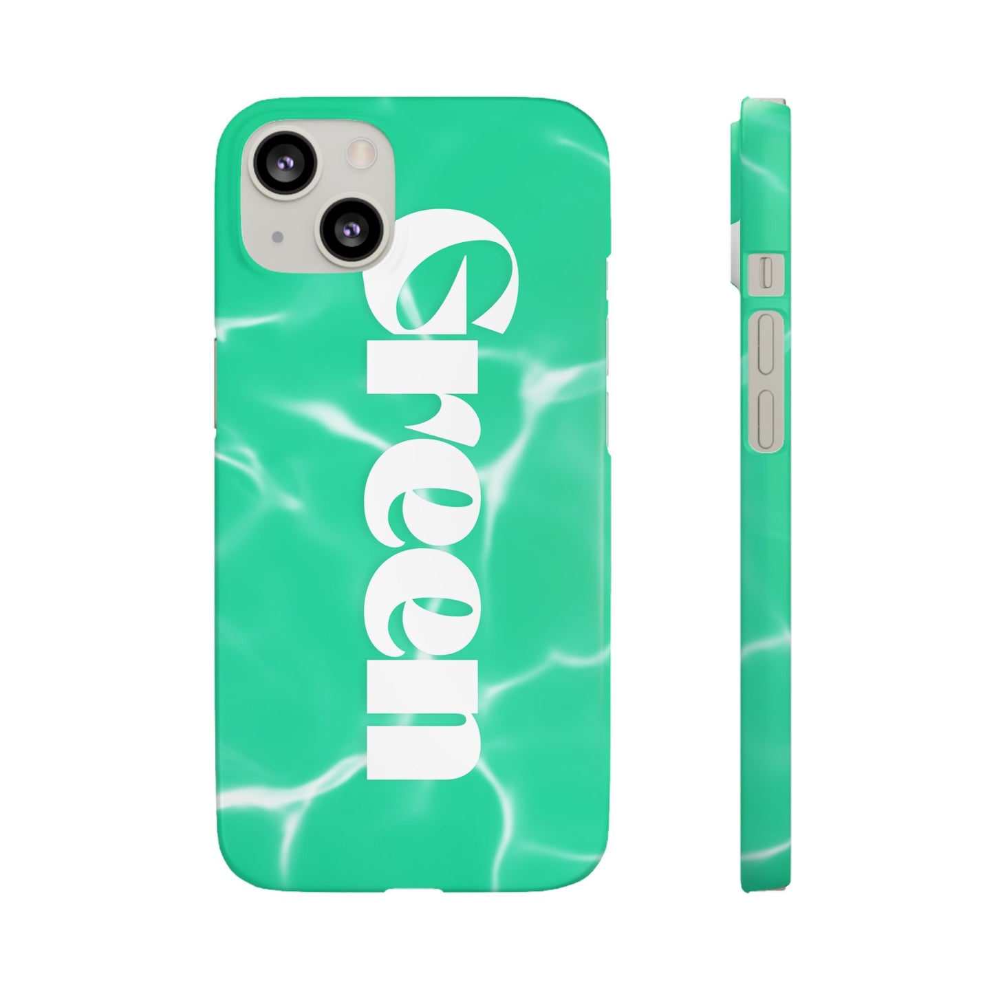 Aqua Pool Vibe Snap Case, Tropical Phone Cover, Summer Accessory, Trendy Gift for Friends, Beach Lover's Essential