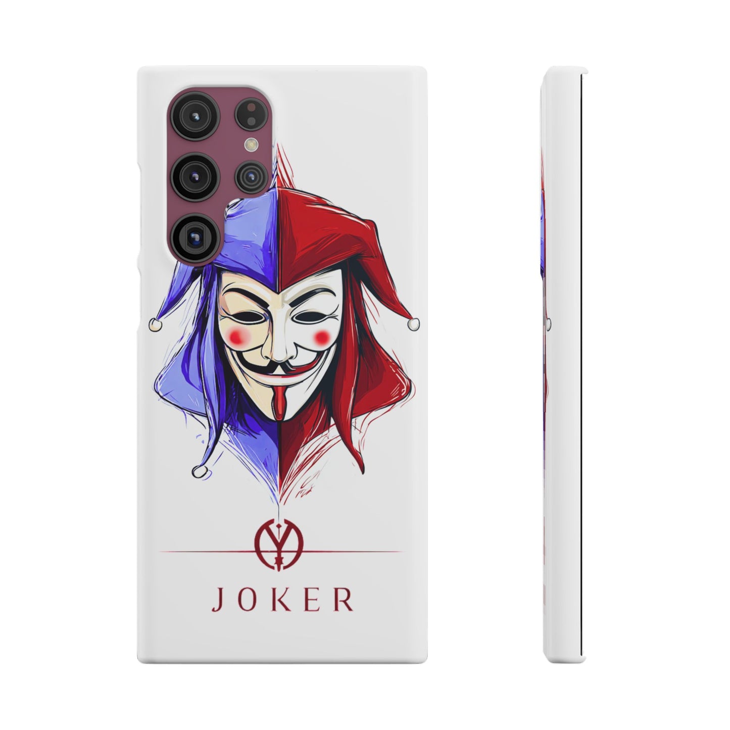Joker & Anonimous Reunited Guy Fawkes Art Snap Case and Protective Phone Cover For iPhone and Samsung