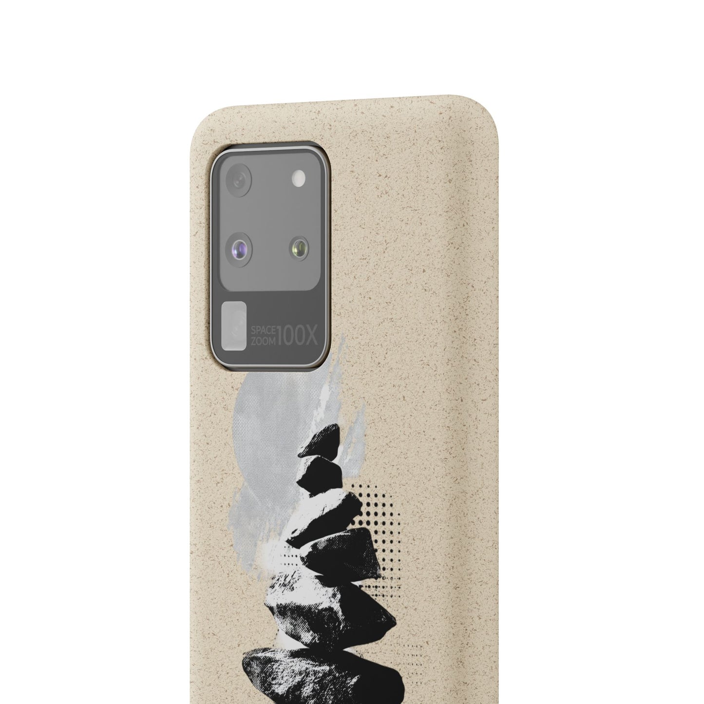 Biodegradable Plastic Free Phone Case Minimalistic Cairn Design Suitable For Iphones And Samsungs