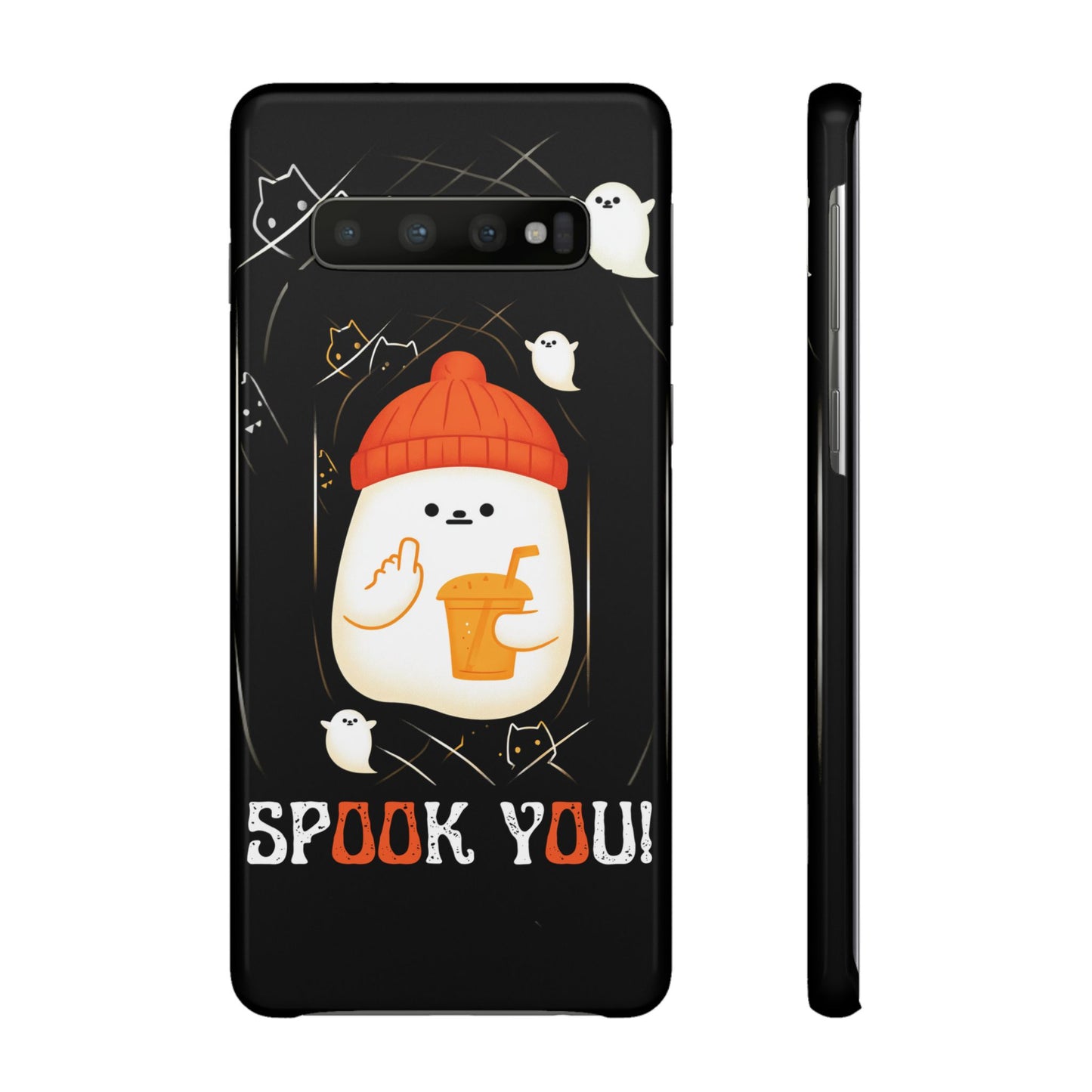Spook You Halloween Ghost Snap Case Kawaii Protective Phone Cover for iPhone and Samsung