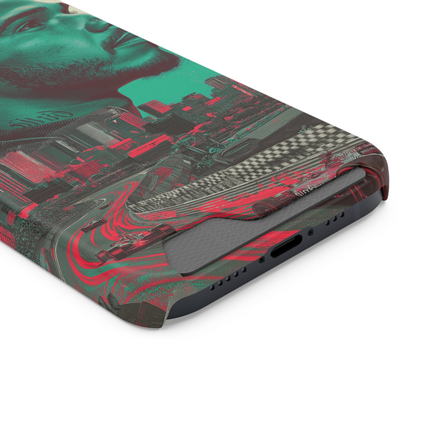 Racing Phone Case, Card Holder Case, Sports Phone Cover, Gift for Car Enthusiasts, Personalized Cell Phone Protector