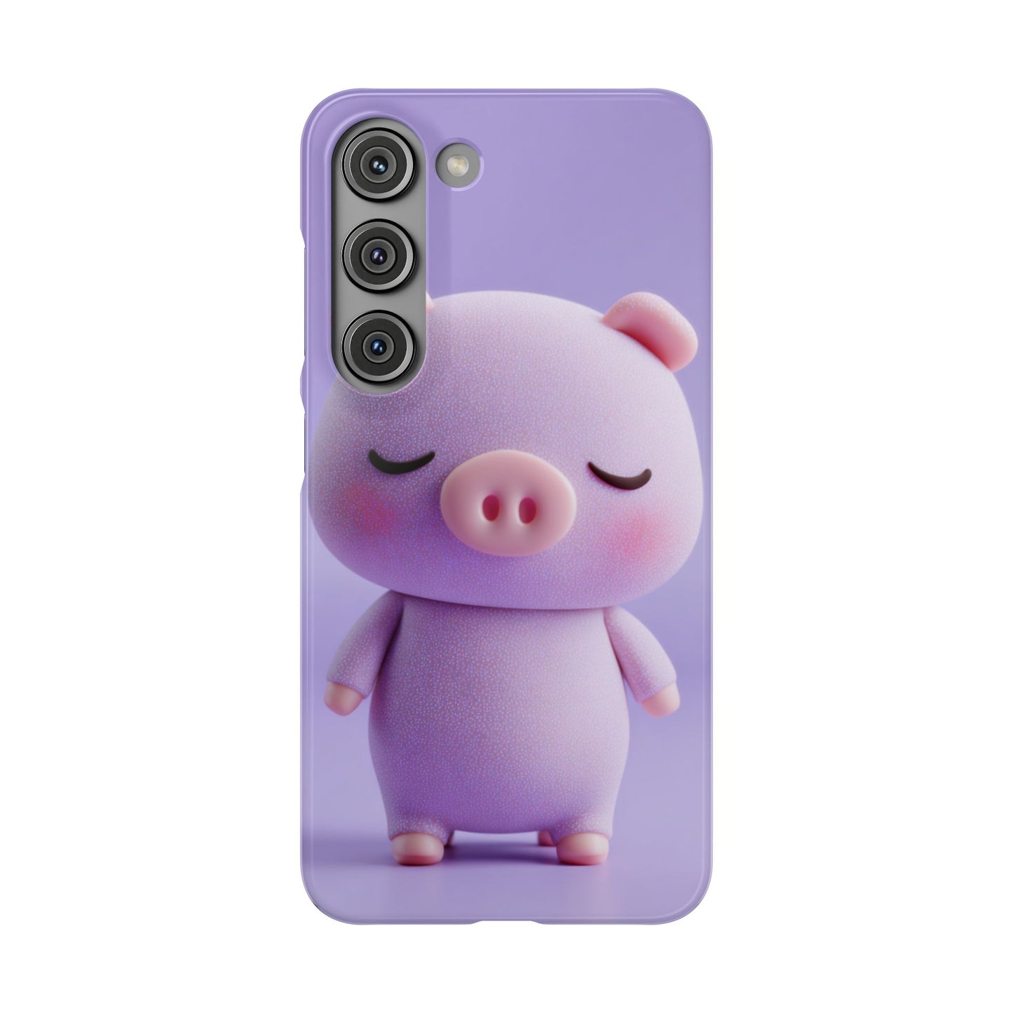 Cute Pig Snap Case for iPhone, Animal Lovers Phone Cover, Kawaii Aesthetic Accessory, Birthday Gift, Unique Phone Protection