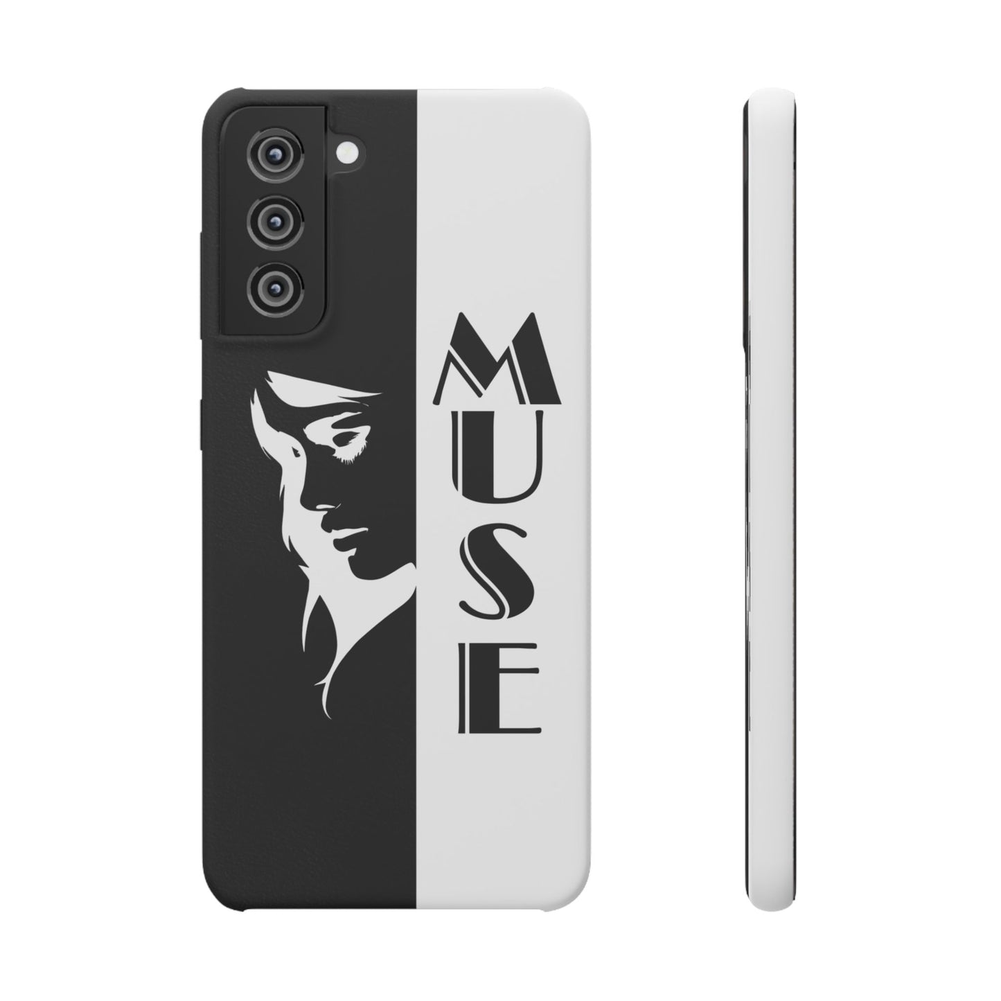 Black And White Bold Muse Snap Case Cover for iPhone and Samsung