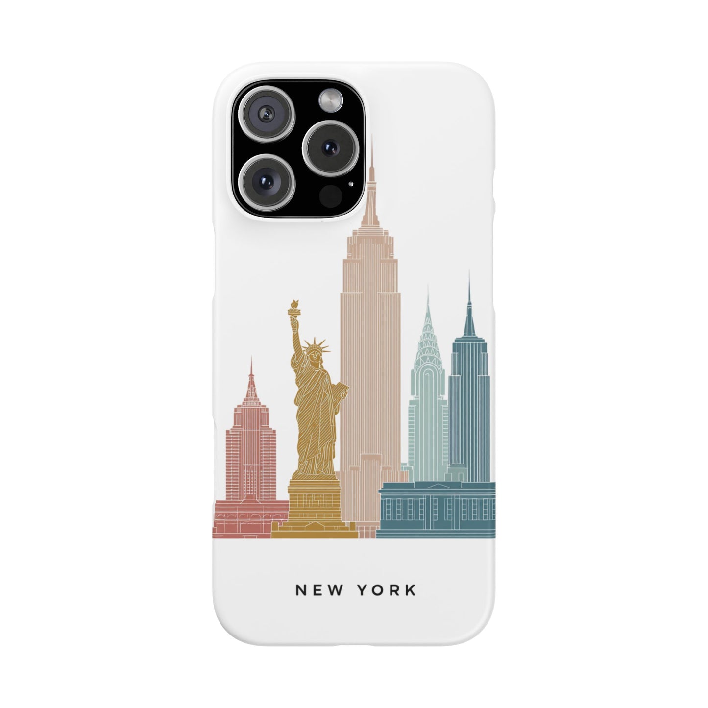 Stylish New York Snap Case, Urban Phone Cover, Cityscape Phone Case, Gift for Travelers, Trendy Protective Case