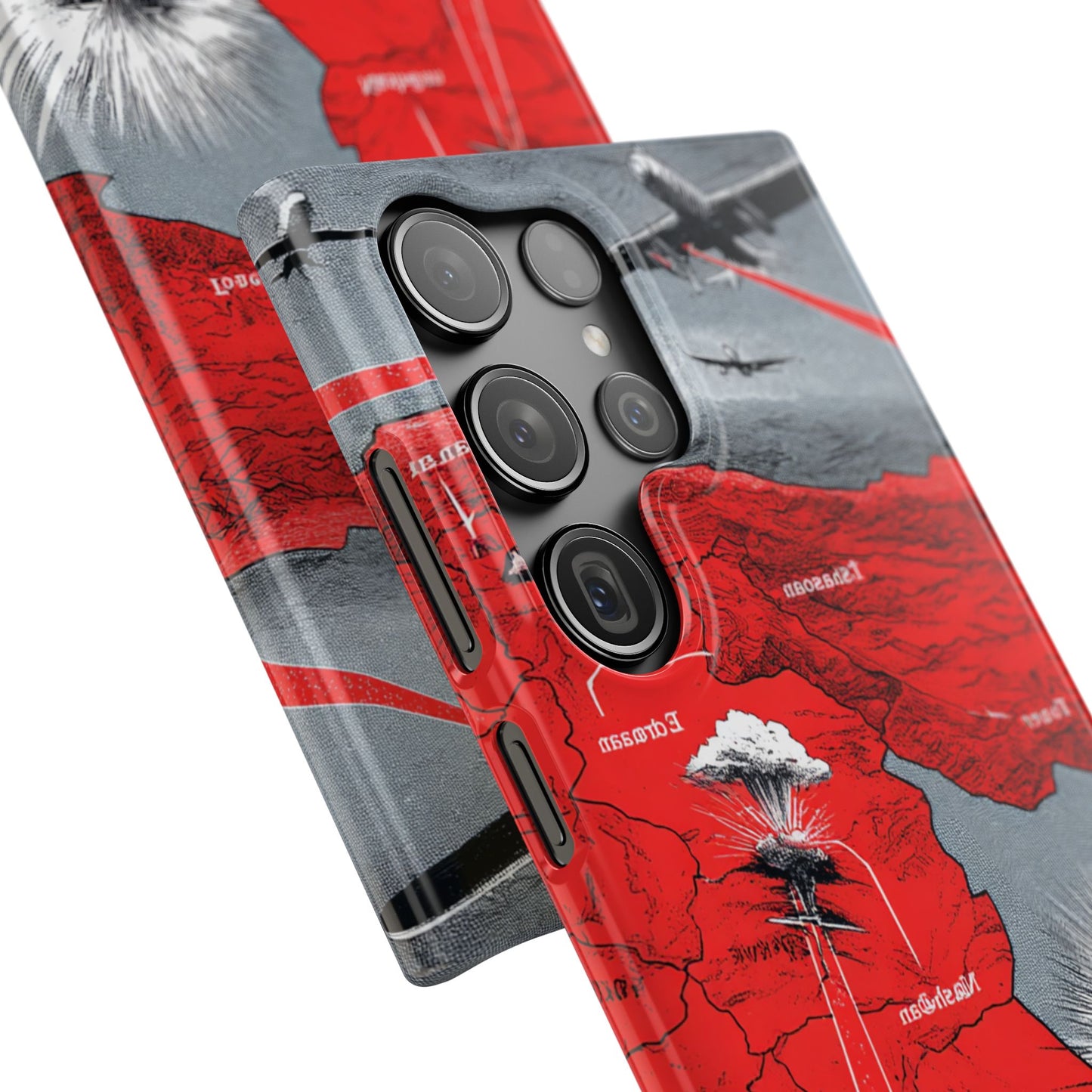 Bold Graphic Snap Case with Dramatic Design, Unique Phone Cover, Artistic Protection for iPhone, Trendy Gadget Gift, Edgy Tech Accessory