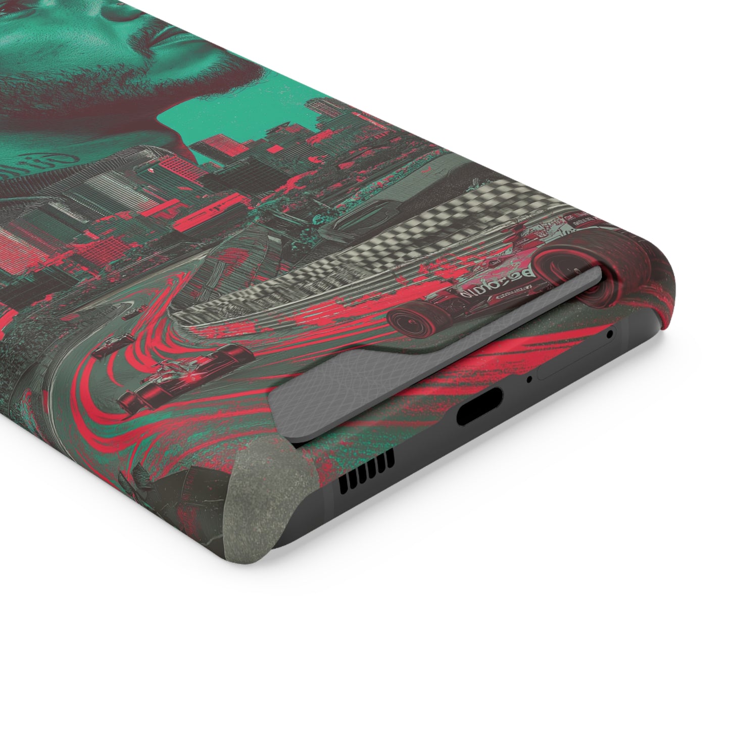 Racing Phone Case, Card Holder Case, Sports Phone Cover, Gift for Car Enthusiasts, Personalized Cell Phone Protector