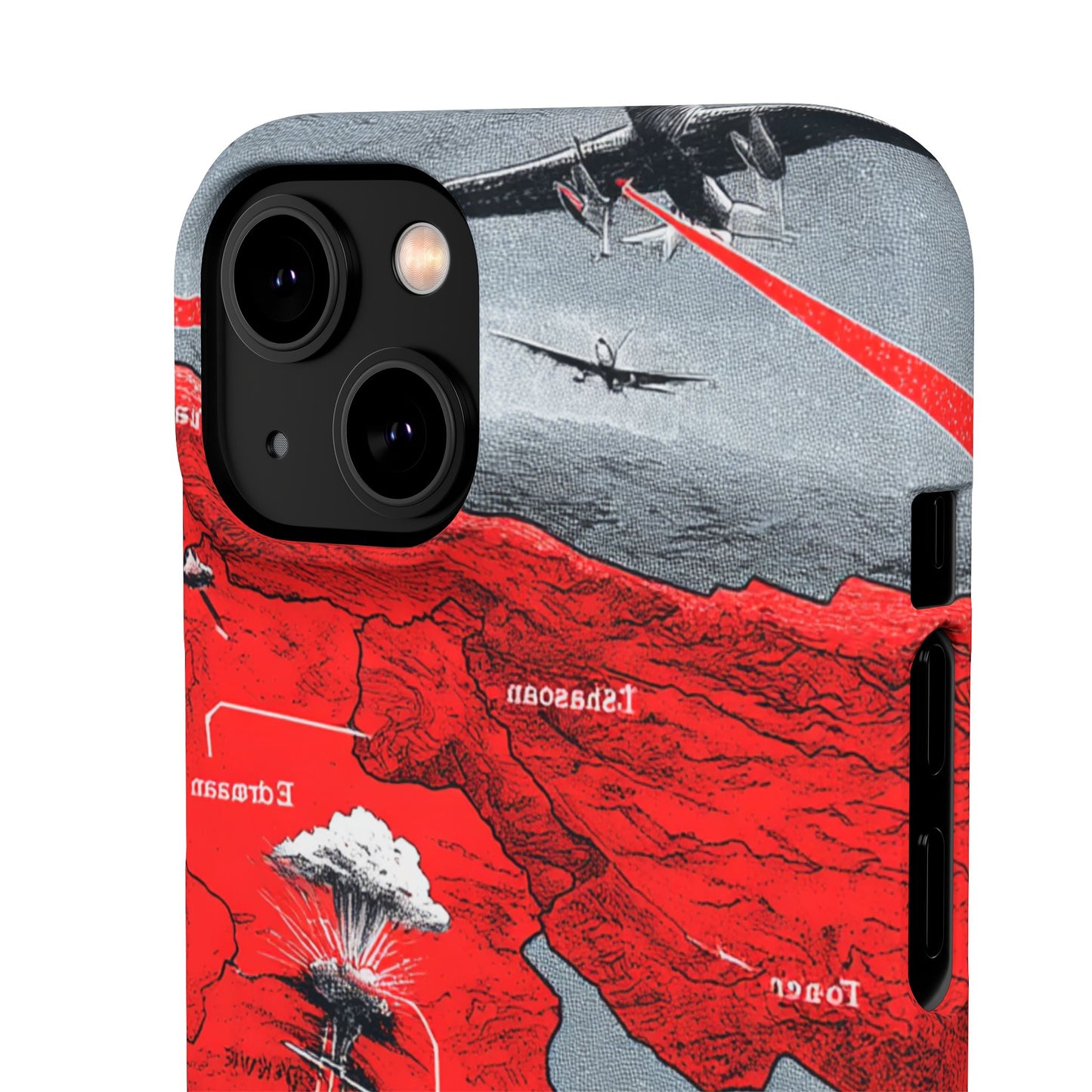 Bold Graphic Snap Case with Dramatic Design, Unique Phone Cover, Artistic Protection for iPhone, Trendy Gadget Gift, Edgy Tech Accessory