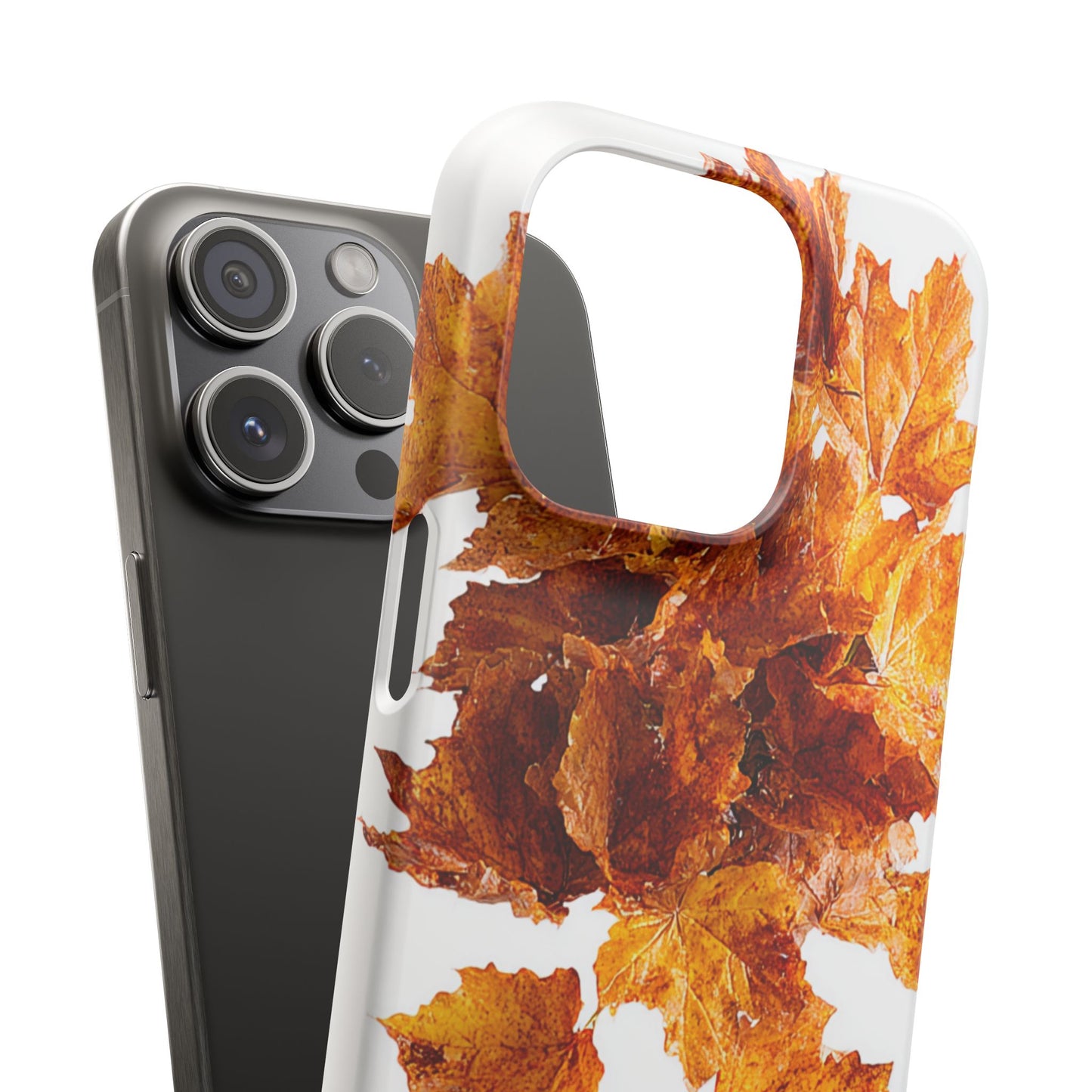 Autumn Leaf Phone Case | Fall Snap Cases, Phone Accessories, Nature Lover Gift, Seasonal Decor, Cozy Fall Vibes