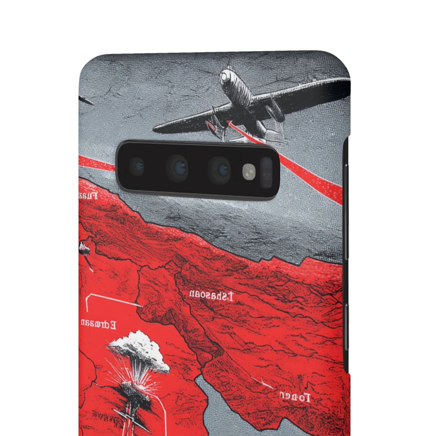 Bold Graphic Snap Case with Dramatic Design, Unique Phone Cover, Artistic Protection for iPhone, Trendy Gadget Gift, Edgy Tech Accessory