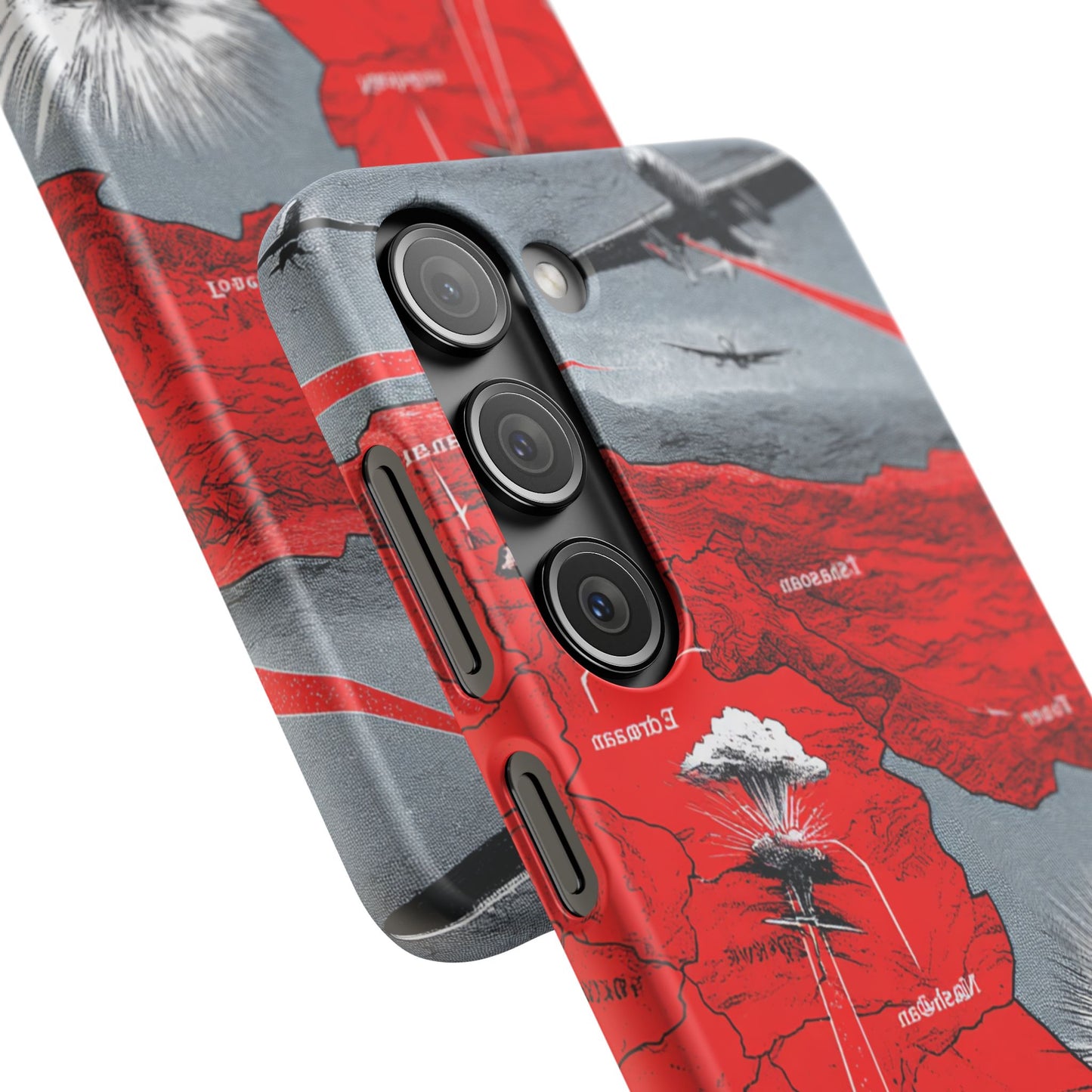 Bold Graphic Snap Case with Dramatic Design, Unique Phone Cover, Artistic Protection for iPhone, Trendy Gadget Gift, Edgy Tech Accessory