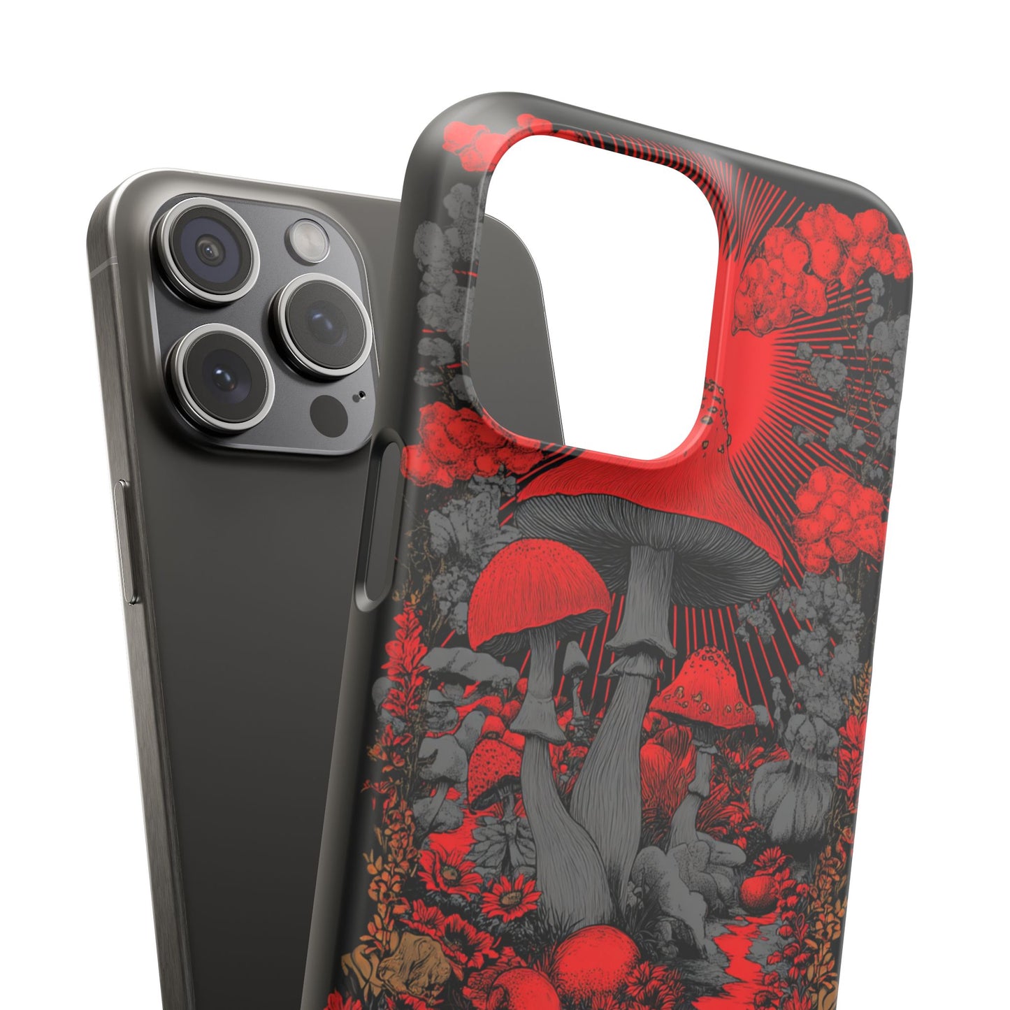 Fantasy Mushroom Snap Case Custom Phone Cover for iPhone and Samsung Mate and Glossy Avvialable