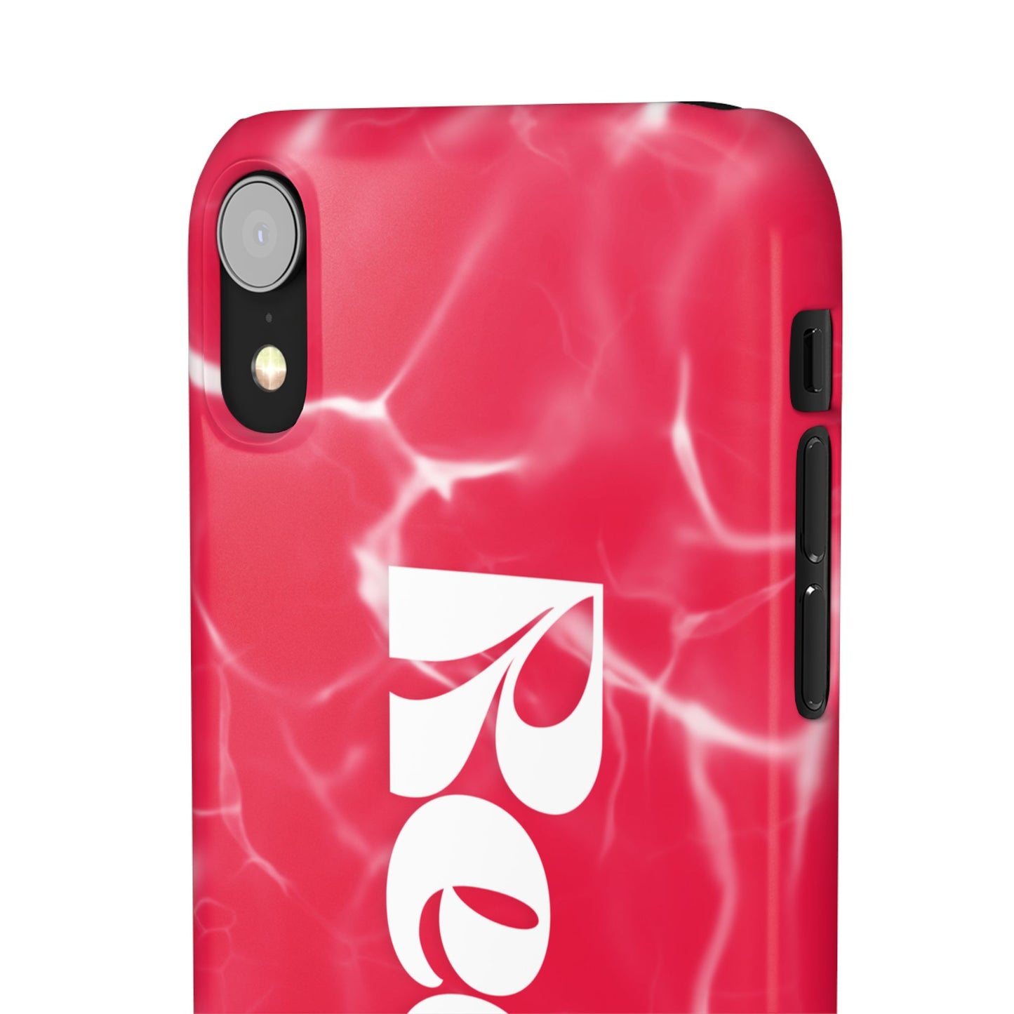 Vibrant Red Snap Case for iPhone, Trendy Phone Cover, Gift for Her, Summer Accessory, Stylish Tech Protection