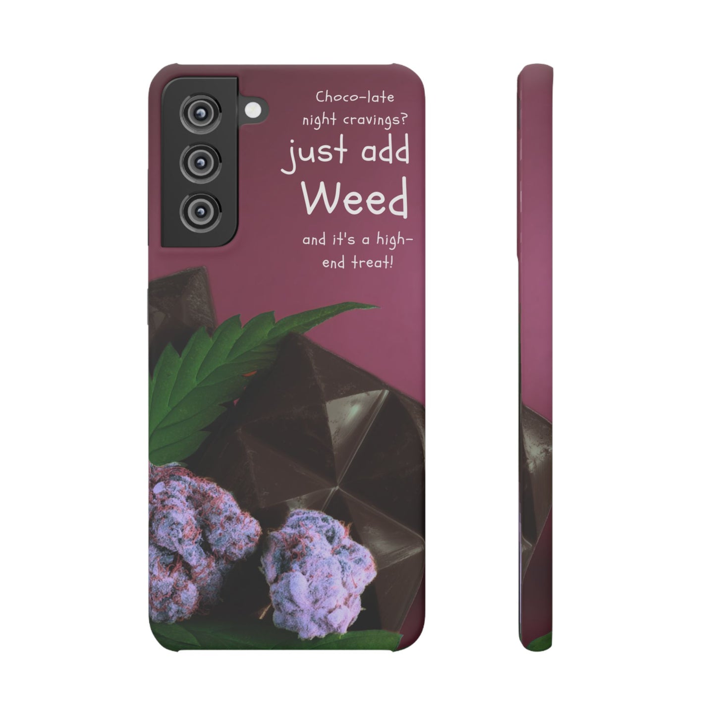 High-End Treat Snap Cases for Weed Enthusiasts Iphone and Samsung Phone Cover
