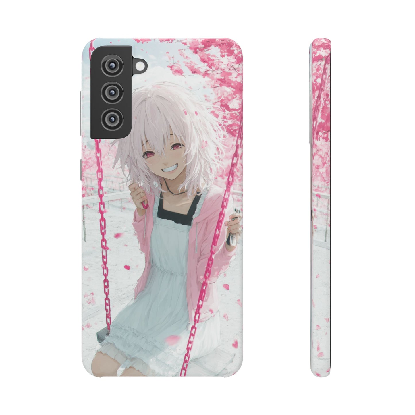 Anime Character Snap Cases for Phone, Cute Aesthetic Phone Cover, Gifts for Otaku, Floral Design, Unique Phone Cases