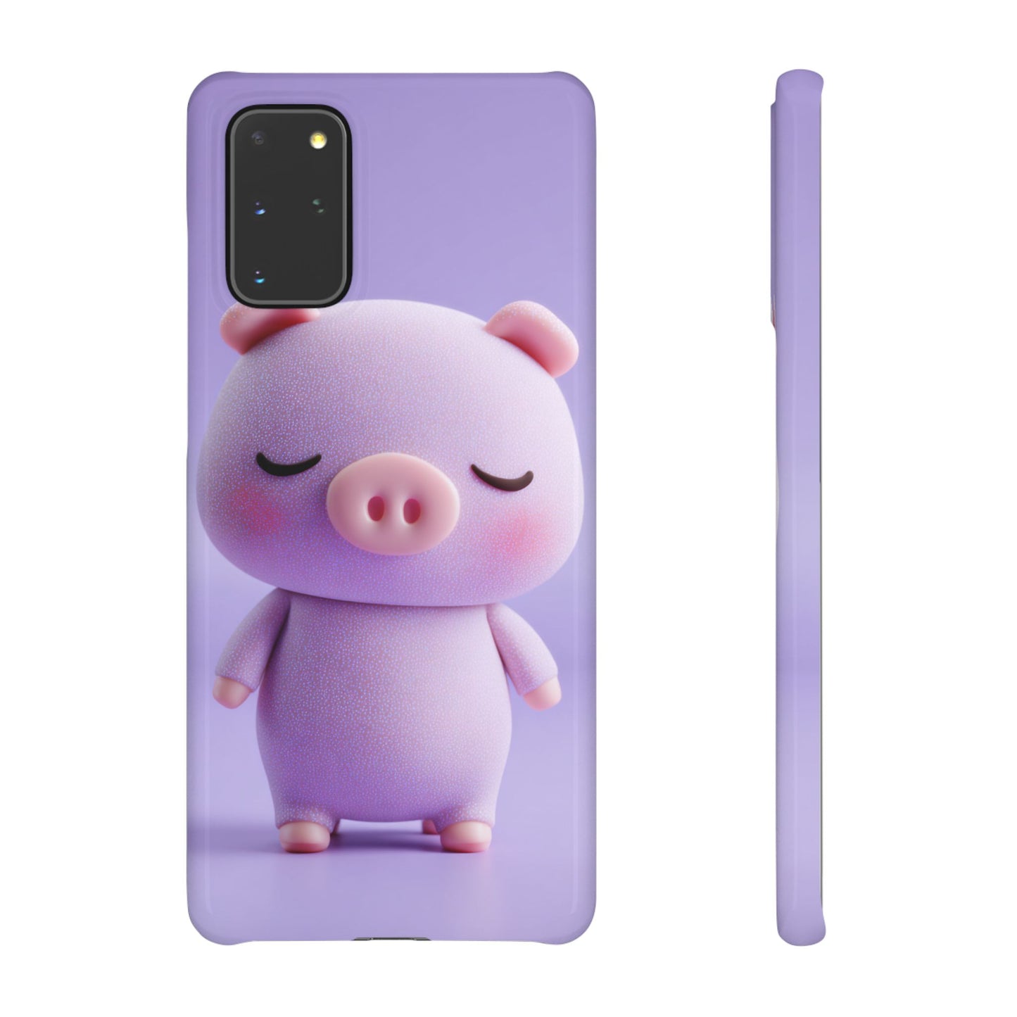 Cute Pig Snap Case for iPhone, Animal Lovers Phone Cover, Kawaii Aesthetic Accessory, Birthday Gift, Unique Phone Protection
