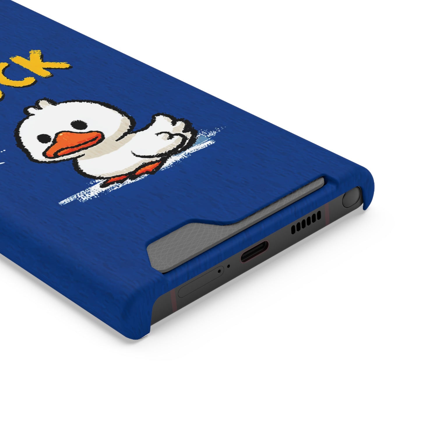 Cute Duck Phone Case with Card Holder | Stylish Cell Accessory for Animal Lovers, Gifts for Kids, Birthday, Everyday Use