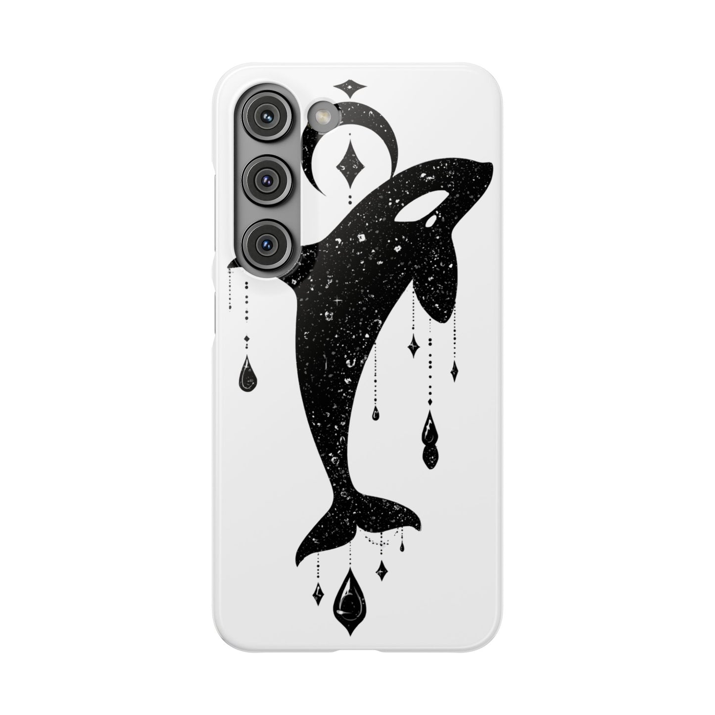 Celestial Orca Snap Case | Phone Cover, Whale Lover Gift, Cosmic Decor, Unique Art, Ocean Vibe