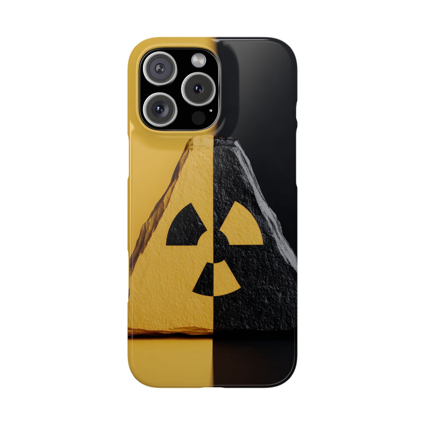 Bold Graphic Snap Case, Radiation Symbol Phone Cover, Trendy Phone Accessory, Unique Gift for Tech Lovers, Stylish Mobile Case