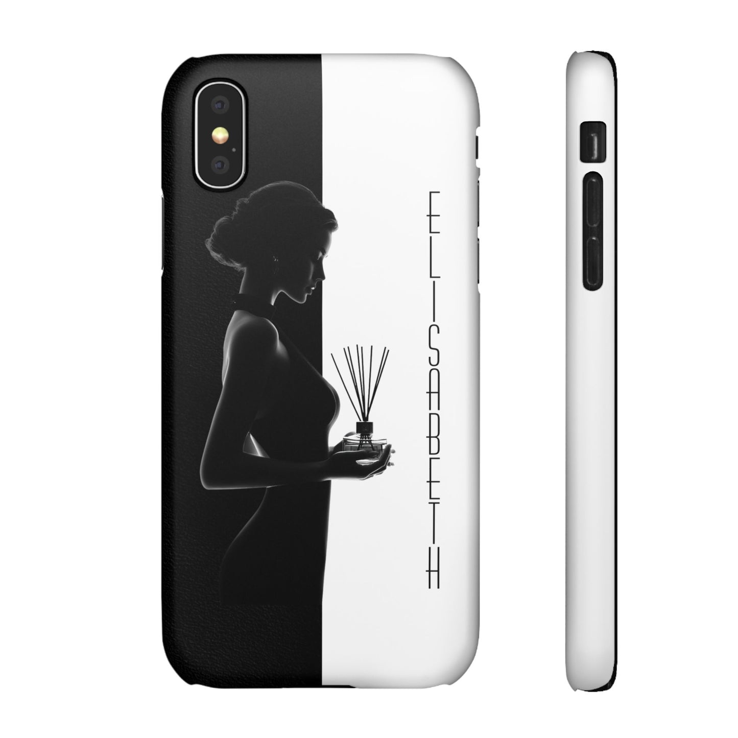 Custom Black and White Snap Case for Women Phone Cover for iPhone and Samsung