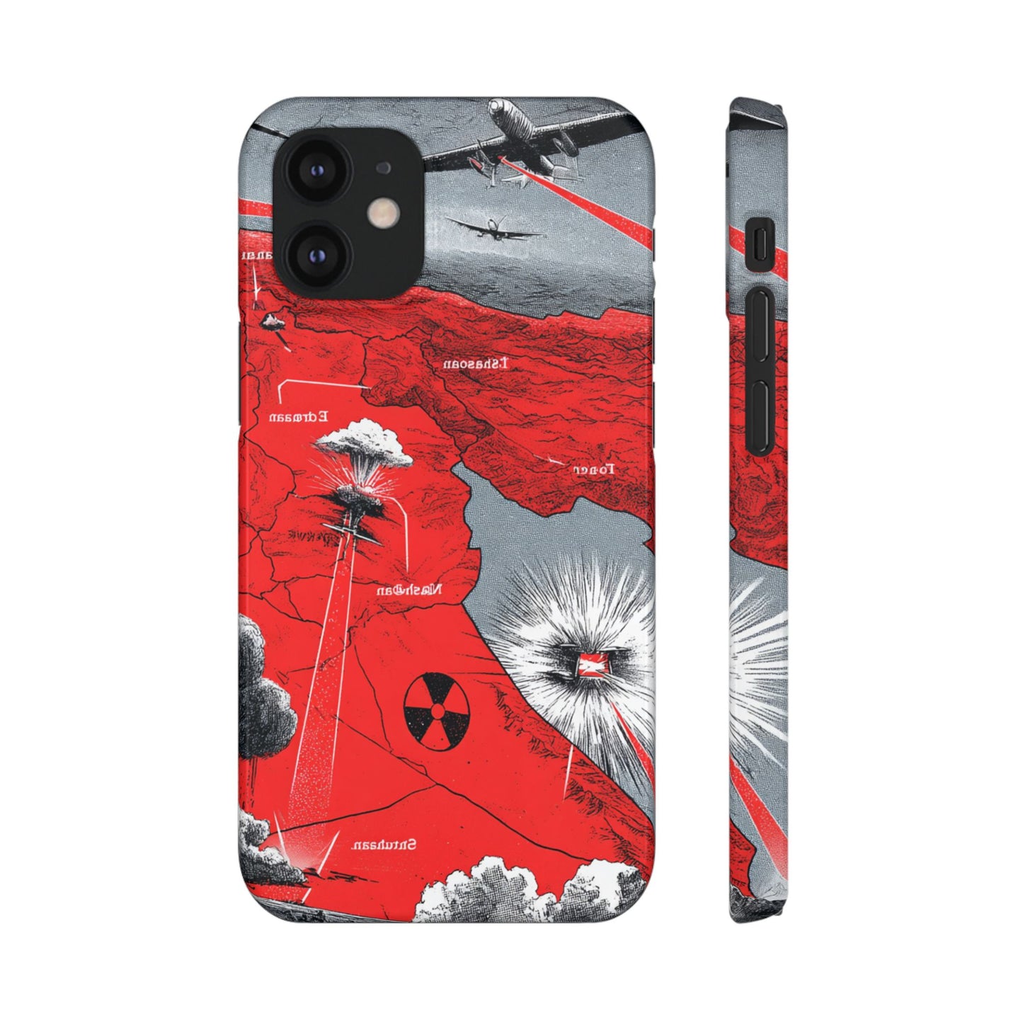 Bold Graphic Snap Case with Dramatic Design, Unique Phone Cover, Artistic Protection for iPhone, Trendy Gadget Gift, Edgy Tech Accessory